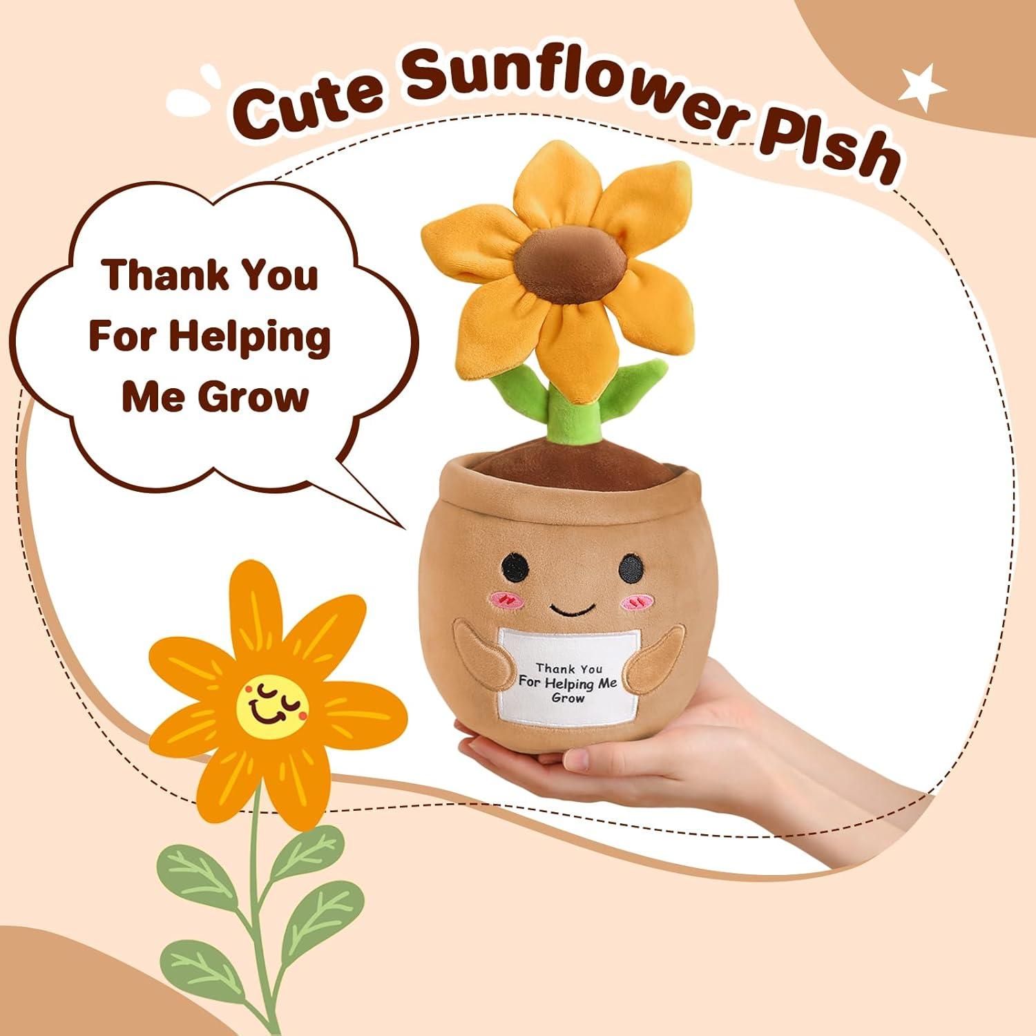 Peluche de Girasol con Peso SQEQE 30 cm - Regalo Motivacional