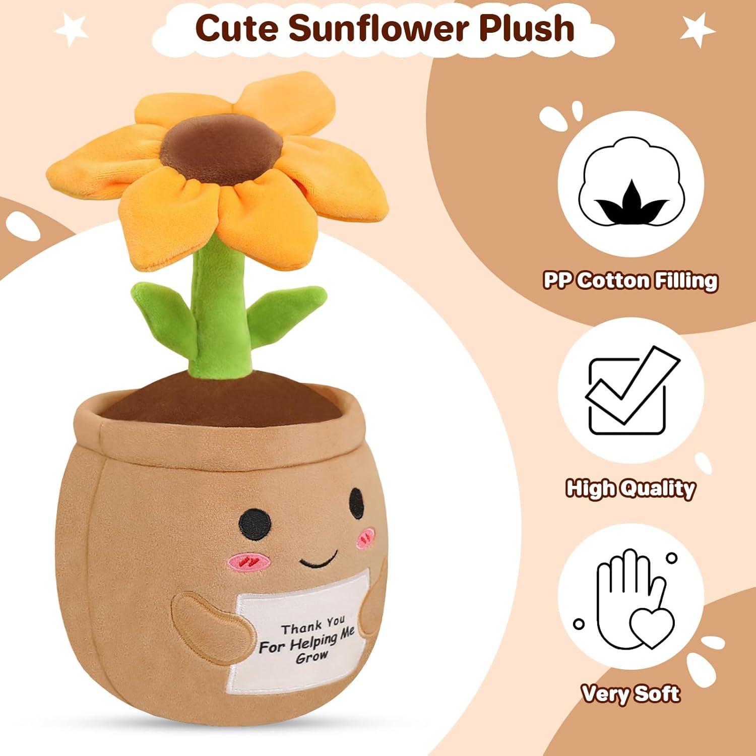 Peluche de Girasol con Peso SQEQE 30 cm - Regalo Motivacional
