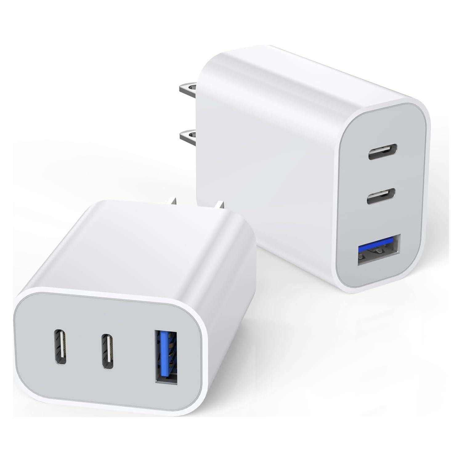 Cargador Rápido 35W Articona 2-Pack USB-C 3 Puertos