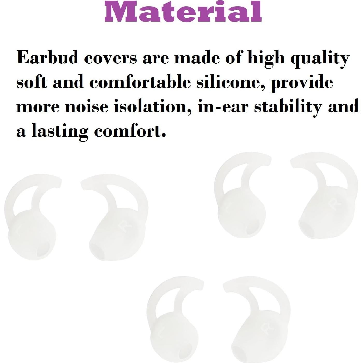 Puntas de Silicona para Auriculares Bose SoundSport - 3 Pares