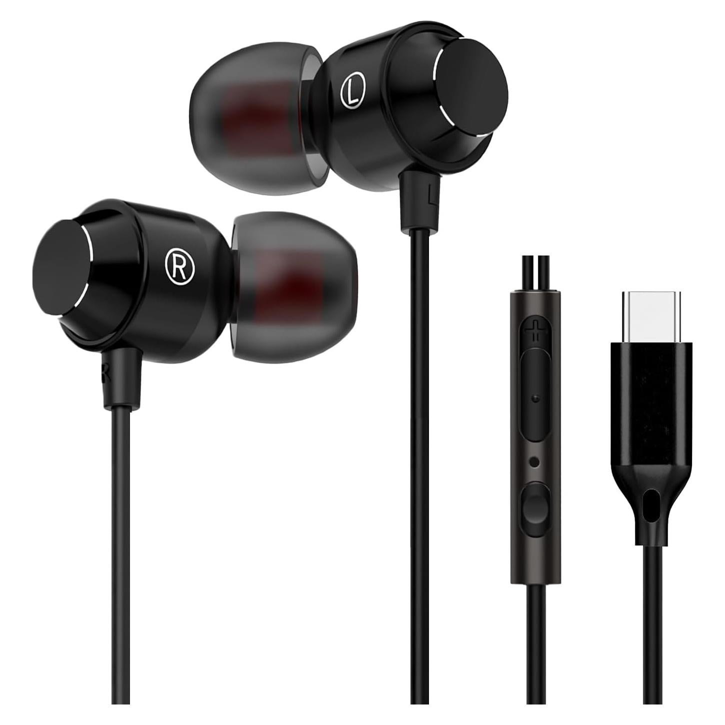 Auriculares USB C XHTUS T2403 In Ear con Micrófono y Control