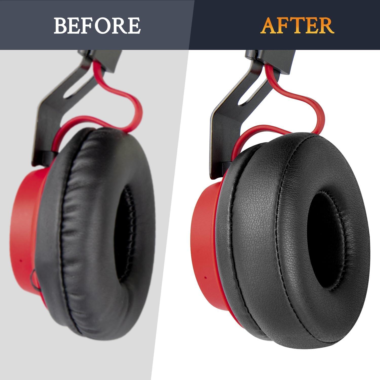 Almohadillas de Reemplazo SOULWIT 70mm para Auriculares Jabra Move/Elite 25h - Negro