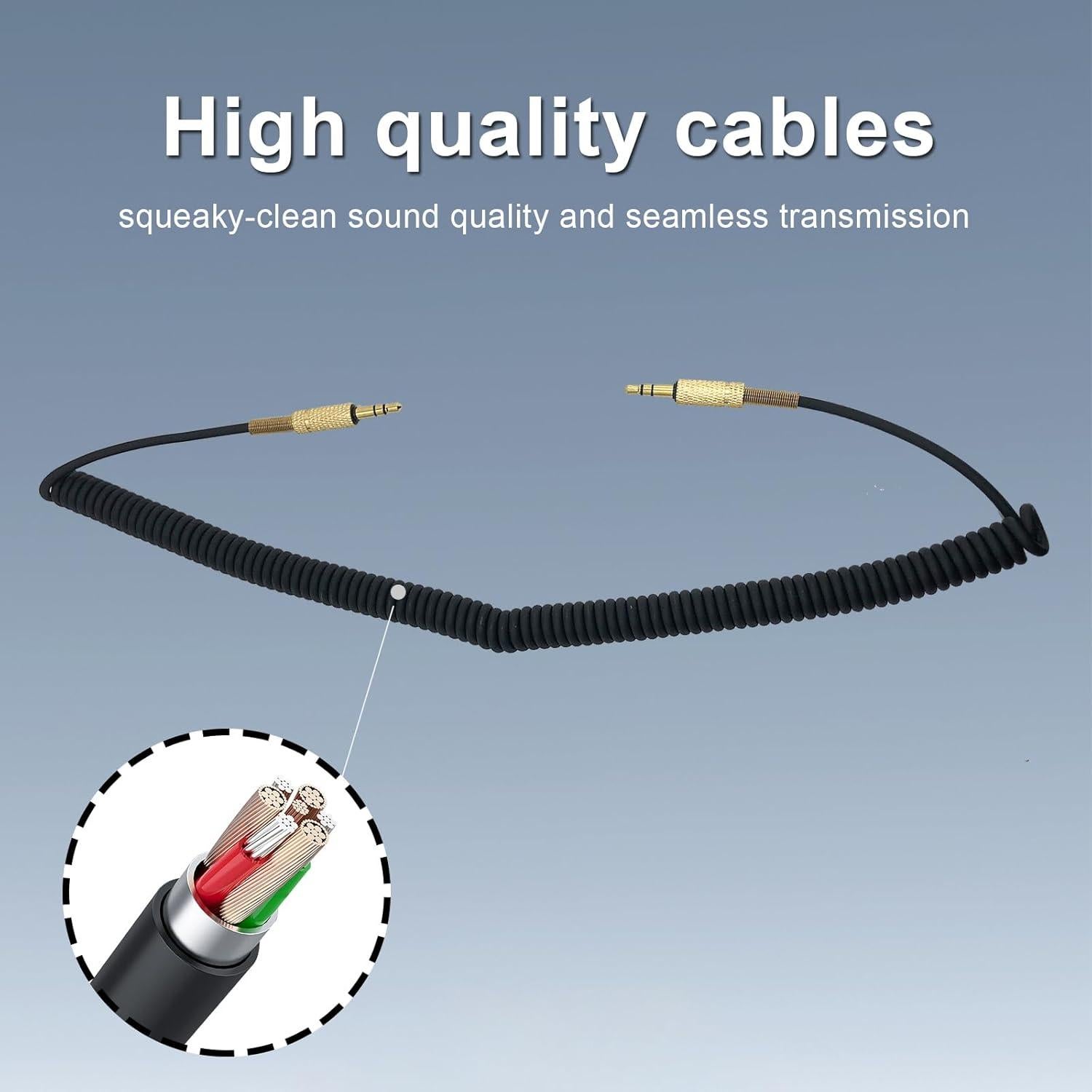 Cable de audio de reemplazo NewTH 3.5mm para altavoces Marshall