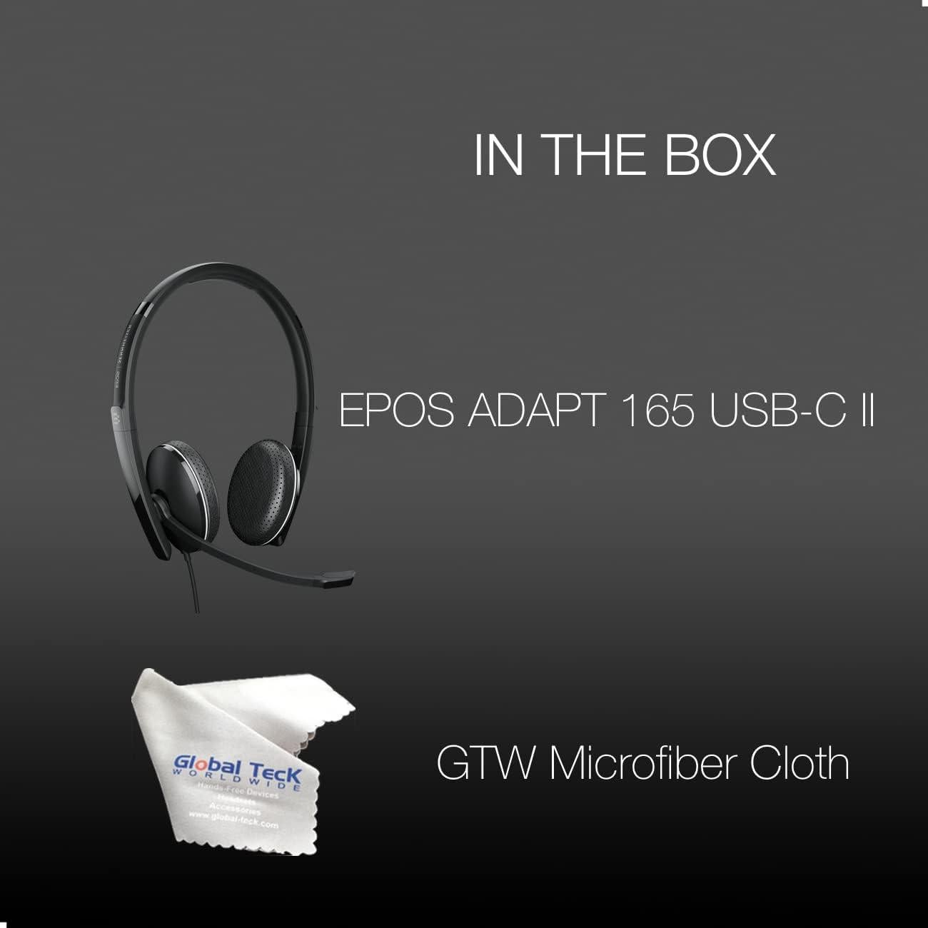 Auricular Estéreo USB-C EPOS 165 con Control de Llamada