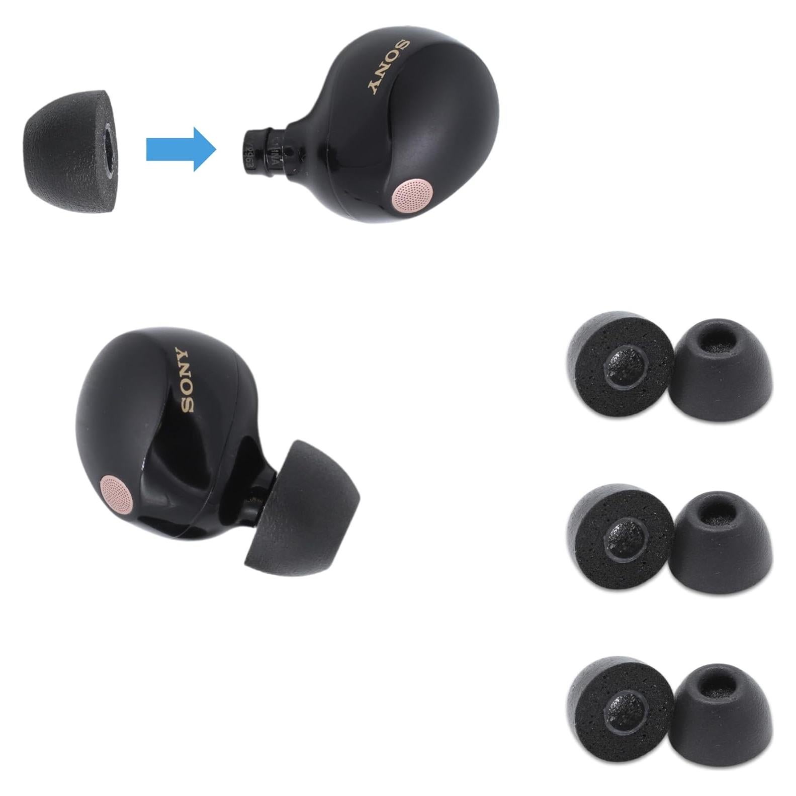 Consejos de espuma viscoelástica Comply para Sony WF-1000XM5 - 3 pares