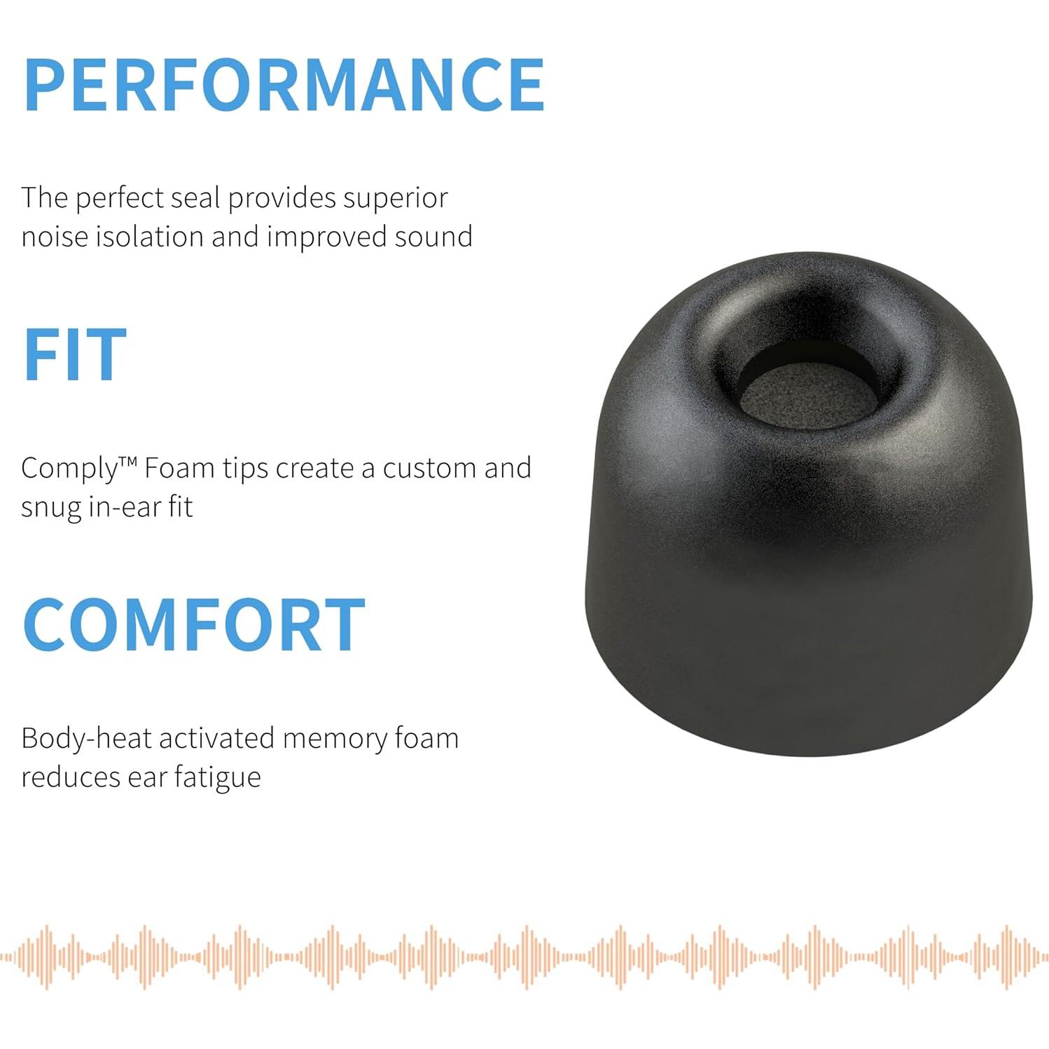 Consejos de espuma viscoelástica Comply para Sony WF-1000XM5 - 3 pares
