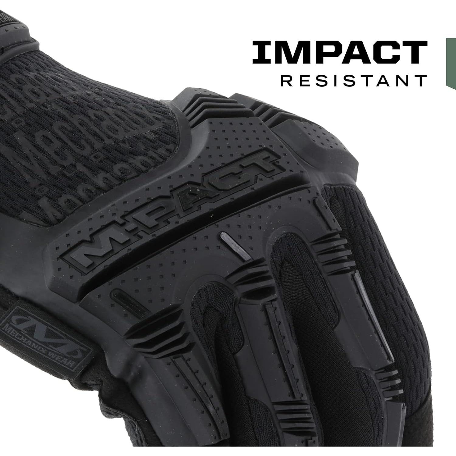 Guantes Tácticos Mechanix Wear M-Pact Covert Negros Medianos