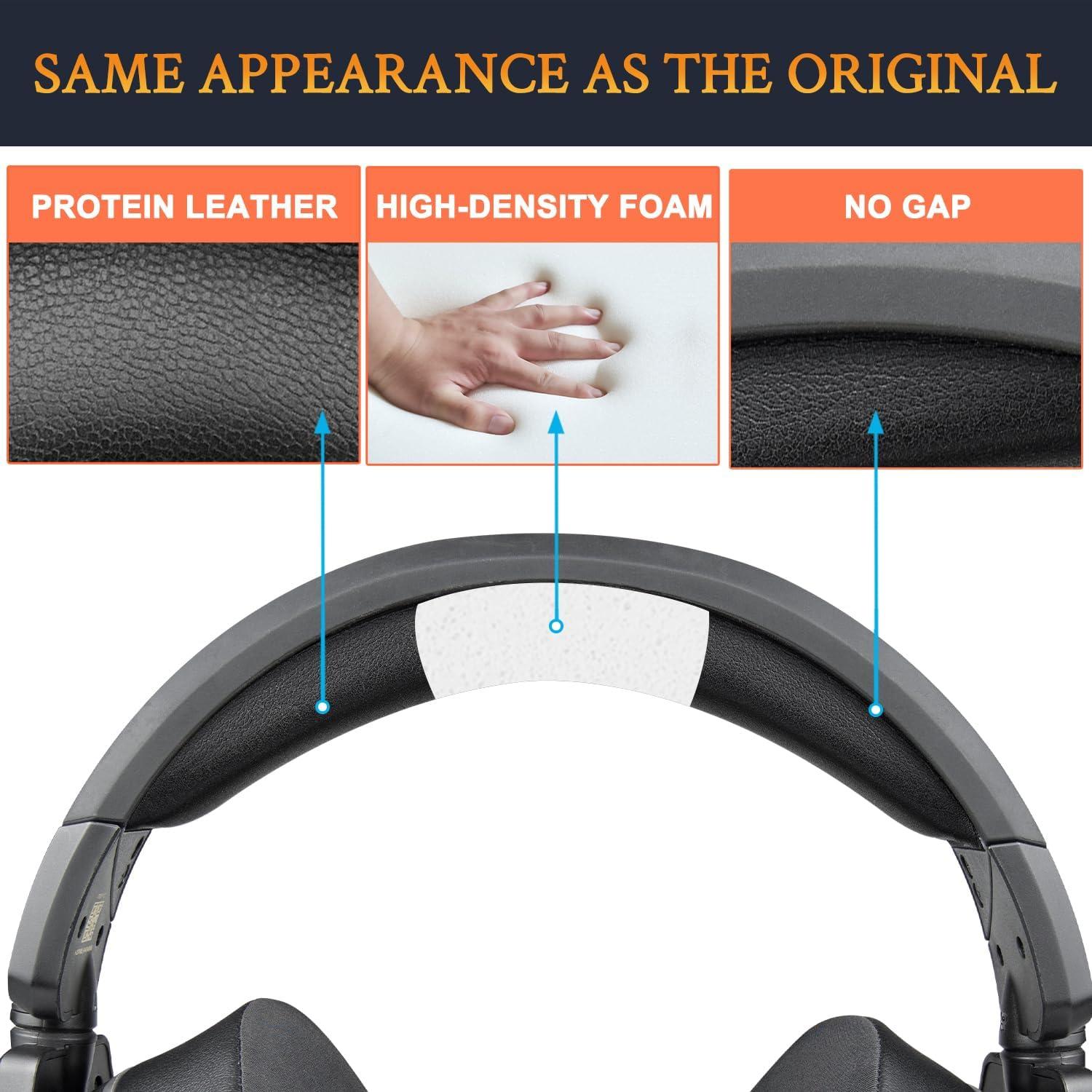 Funda de diadema SOULWIT para auriculares Turtle Beach Stealth 700 Gen2 - Negro