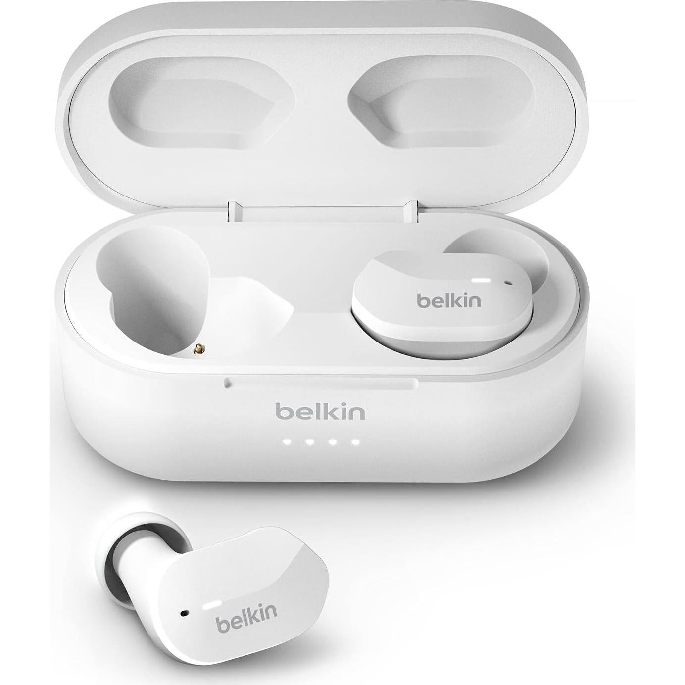 Auriculares Inalámbricos Belkin SoundForm, Bluetooth IPX5, Blanco