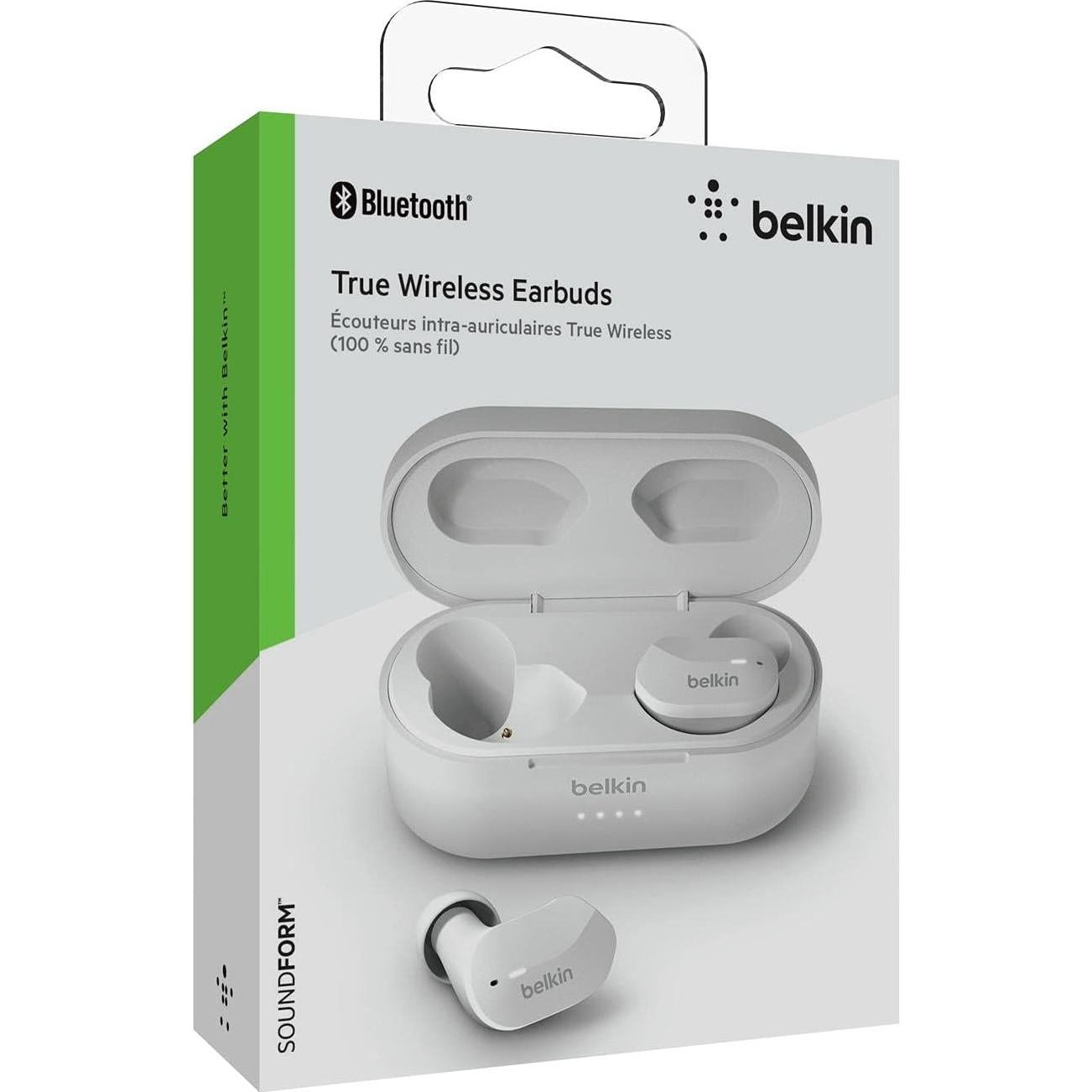 Auriculares Inalámbricos Belkin SoundForm, Bluetooth IPX5, Blanco