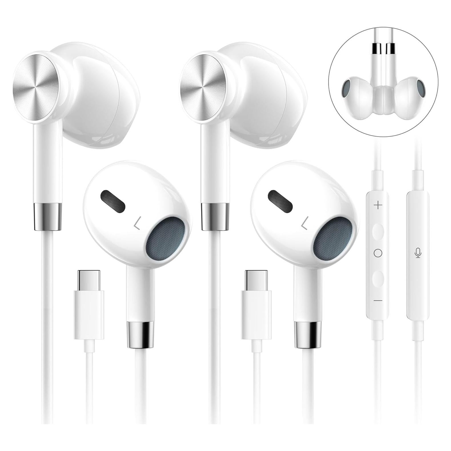 Auriculares USB-C Suohong con Micrófono y Control de Volumen