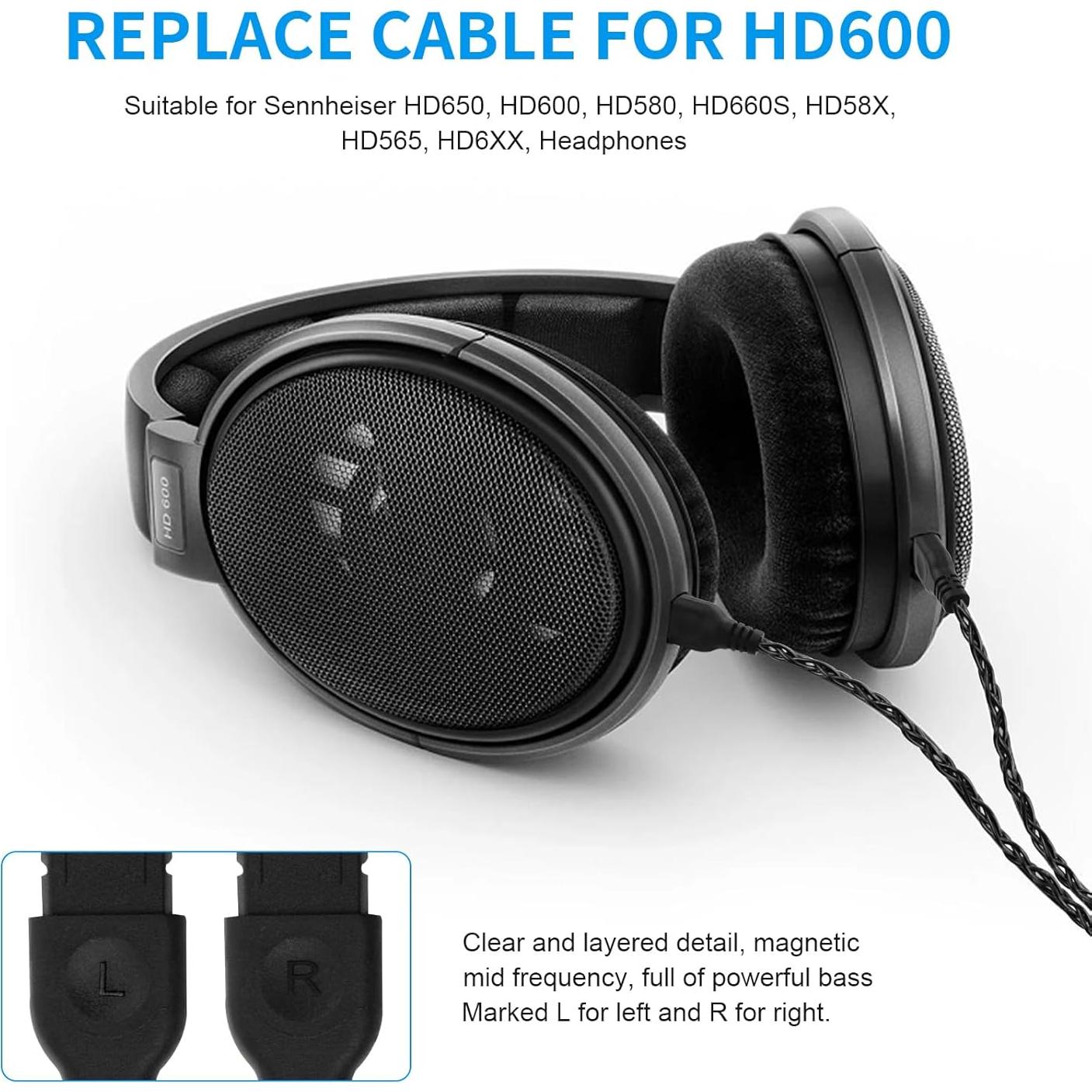 Cable de audio equilibrado Toxaoii 1.98m XLR 4 pines Sennheiser