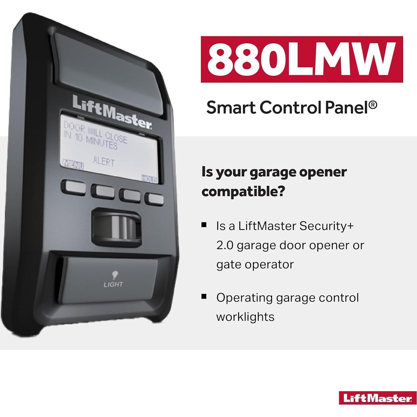 Panel de Control LiftMaster 880LM con Detección de Movimiento