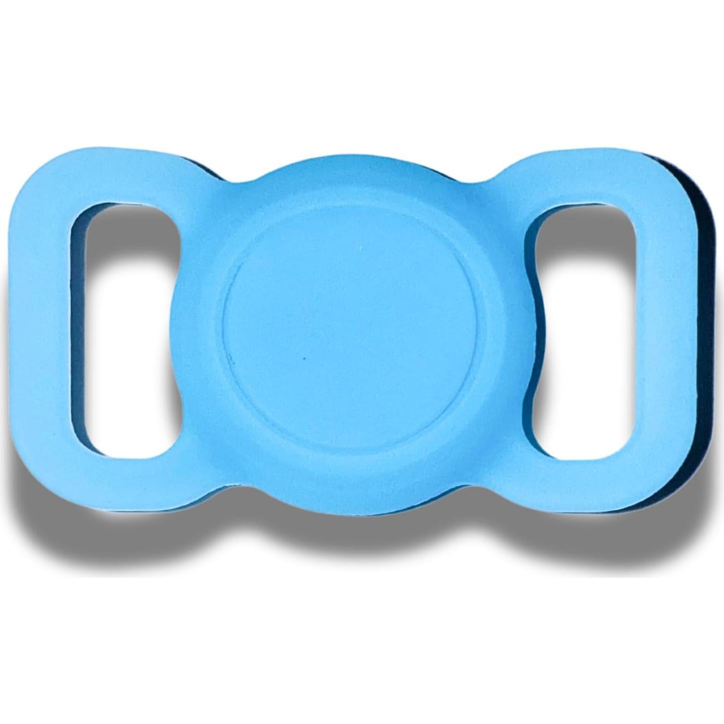 Soporte de Silicona Brillante para Dispositivo de Mascotas - Azul