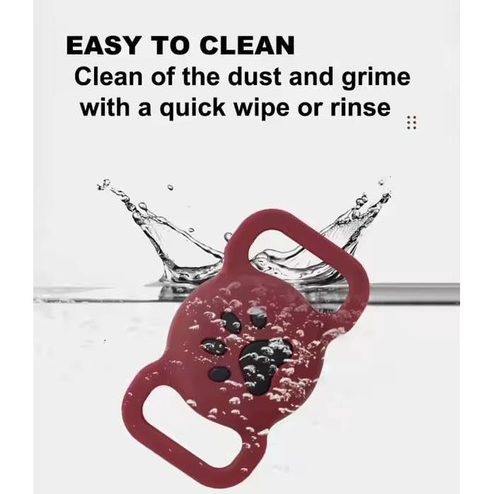 Soporte de Silicona Brillante para Dispositivo de Mascotas - Azul