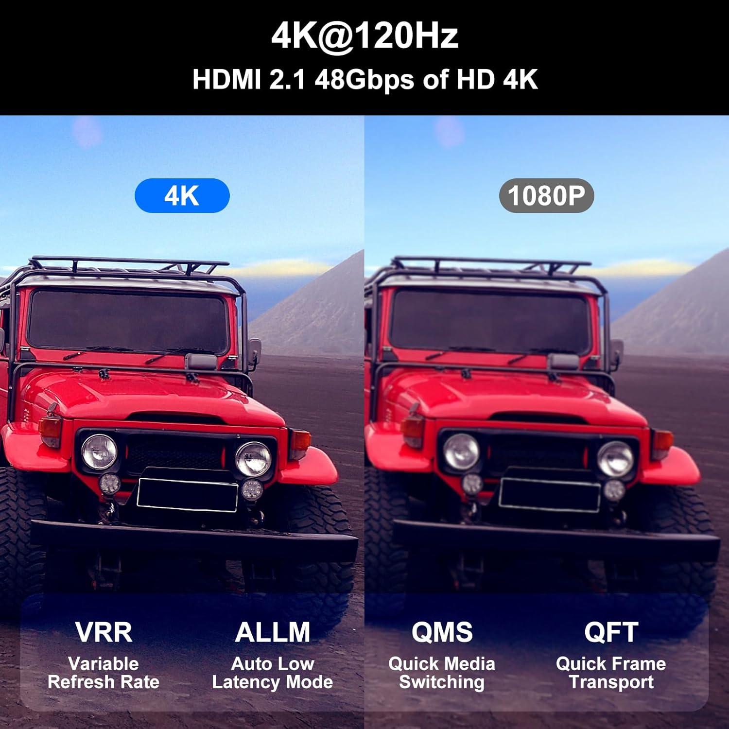 Cable HDMI 5.03m DAPRAINNO 4K 120Hz Alta Velocidad Negro