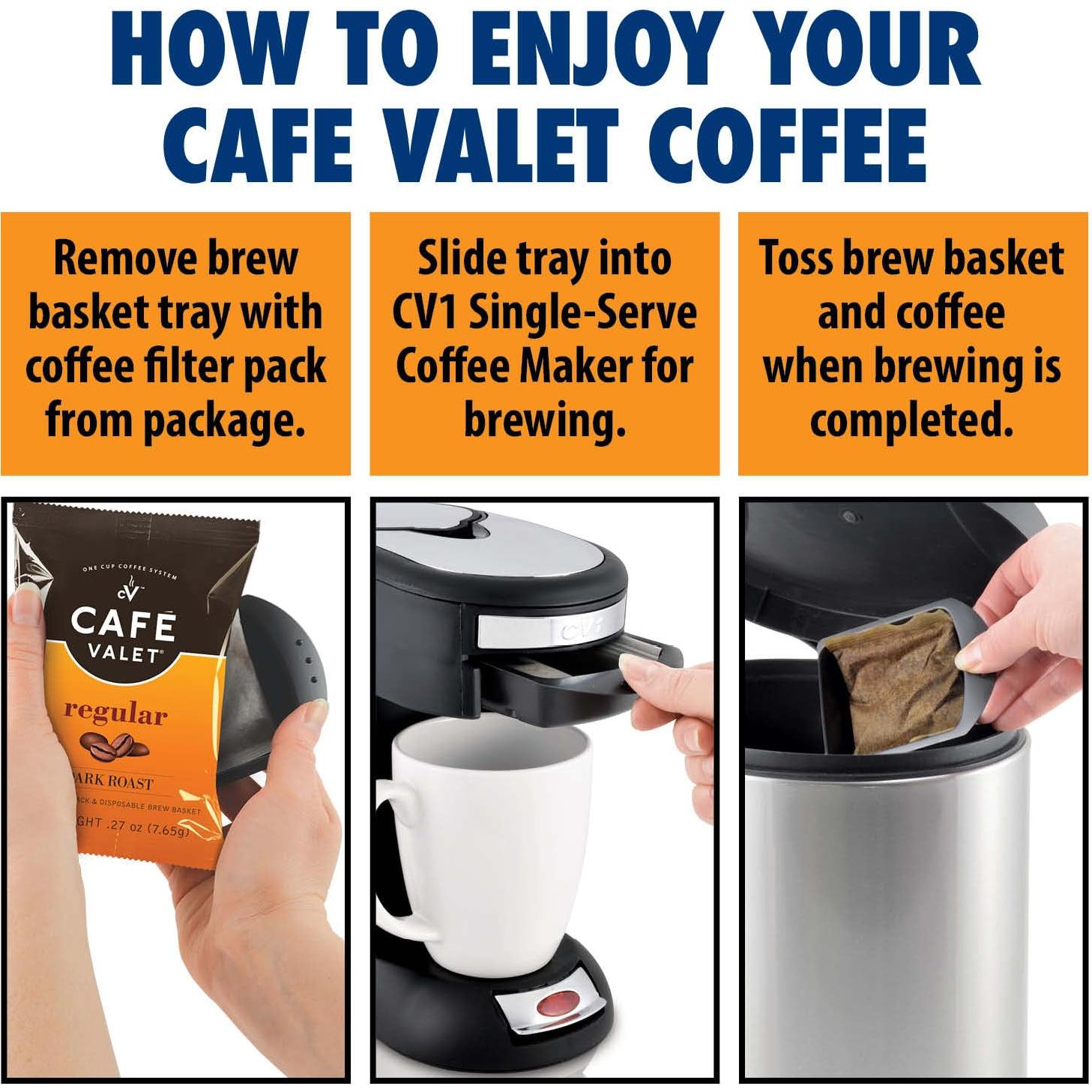 Café Valet Tueste Oscuro Regular - 84 Paquetes de 28.35g