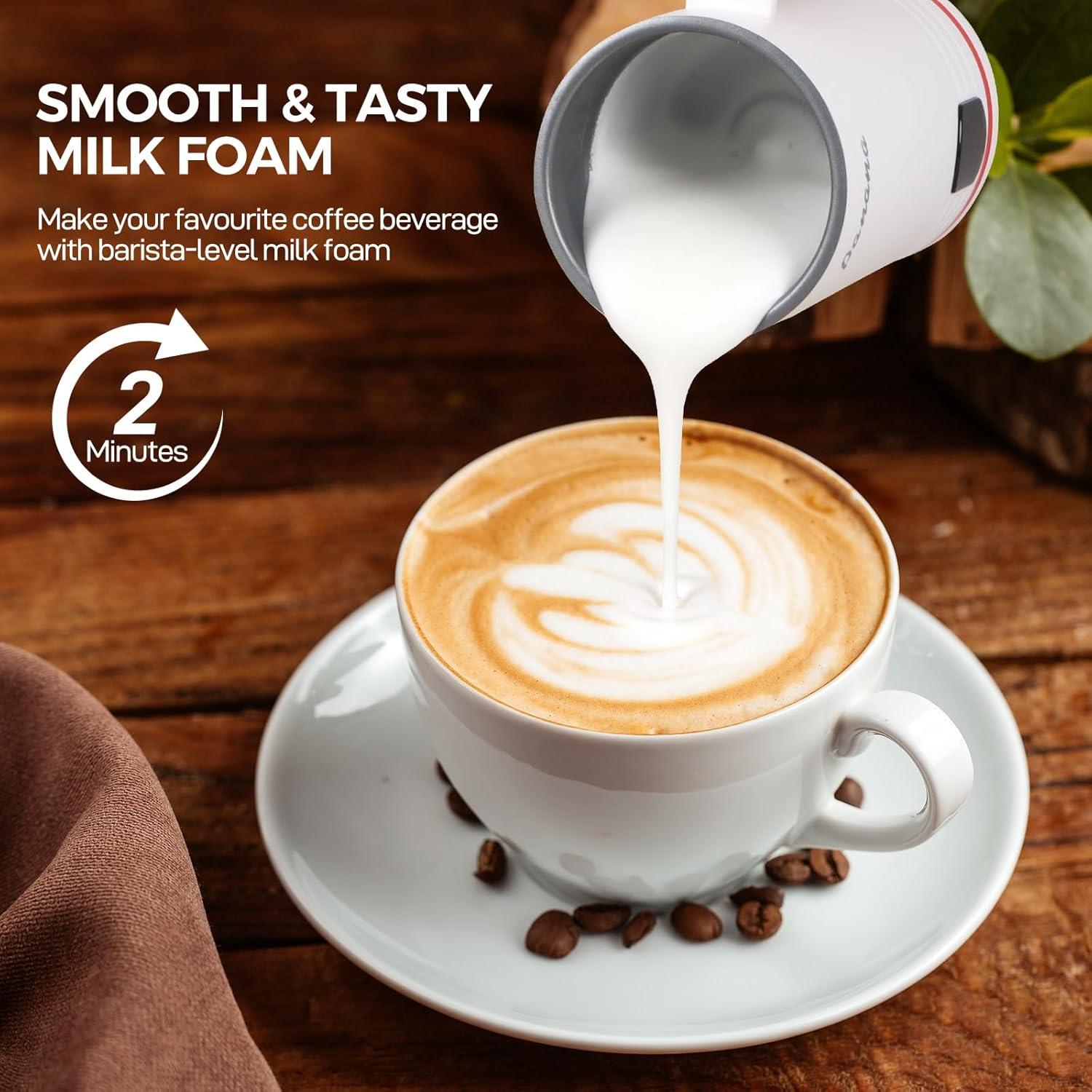 Espumador de Leche Eléctrico Panana 430ml 4 en 1 Blanco