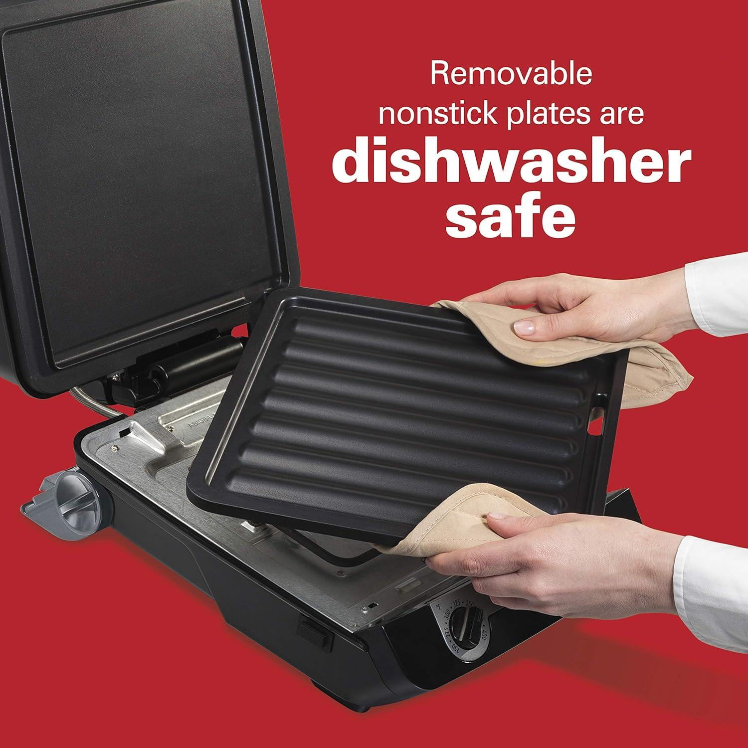 Parrilla 4-en-1 Hamilton Beach 25601 Antiadherente 1400W