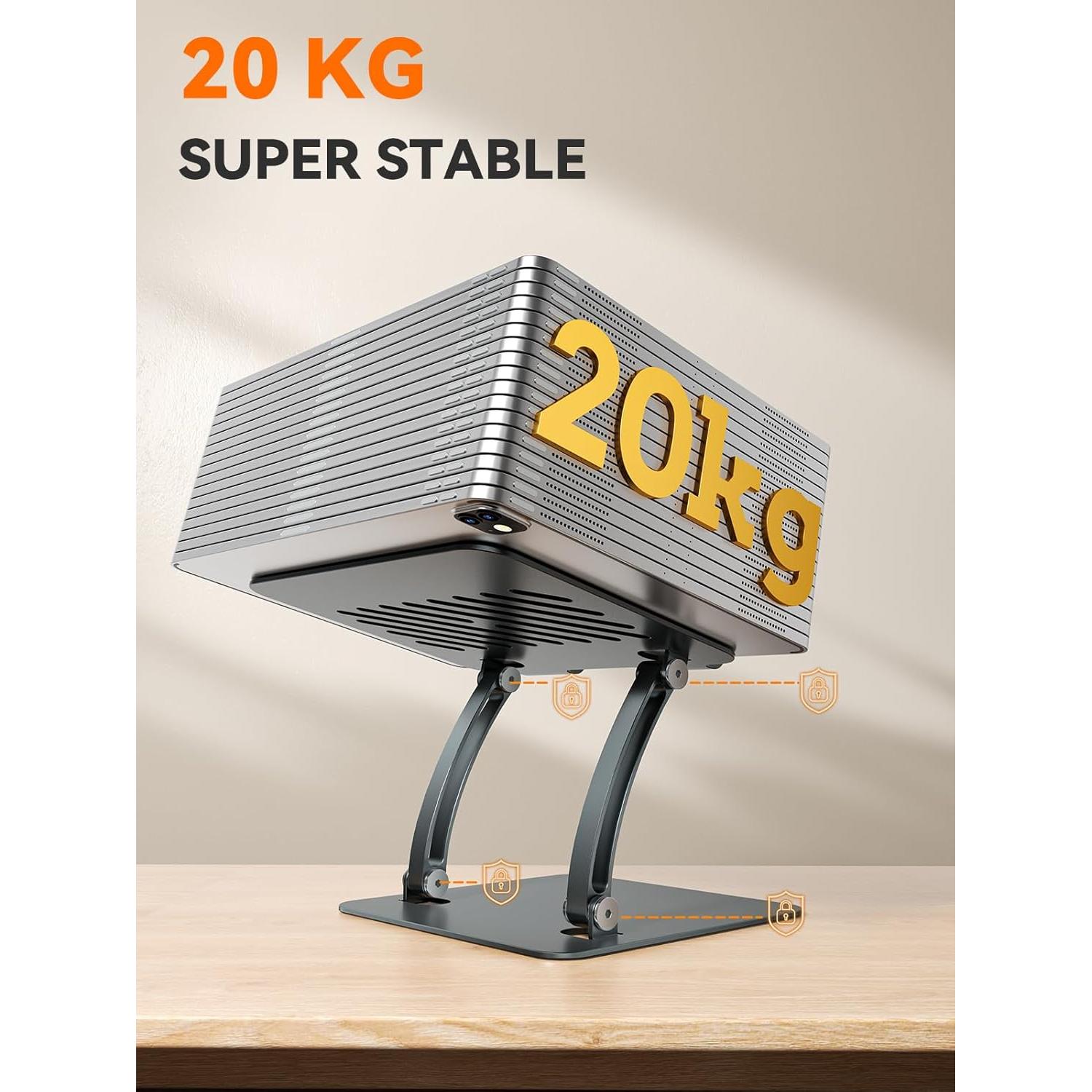 Soporte para Tabletas Tounee TS04 Ajustable Aluminio Gris