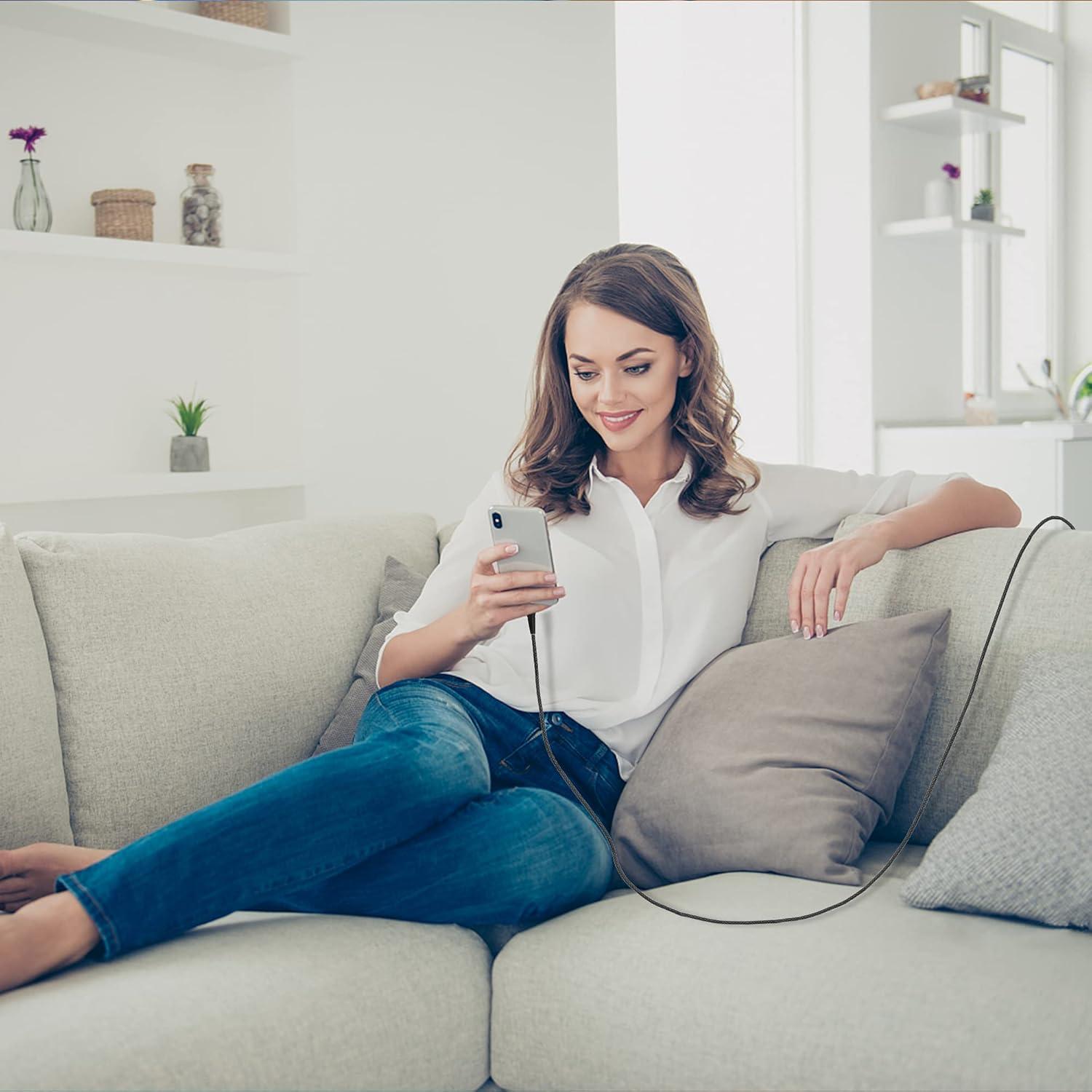 Cable de Carga Rápida 6M Bawanfa USB a Lightning Negro