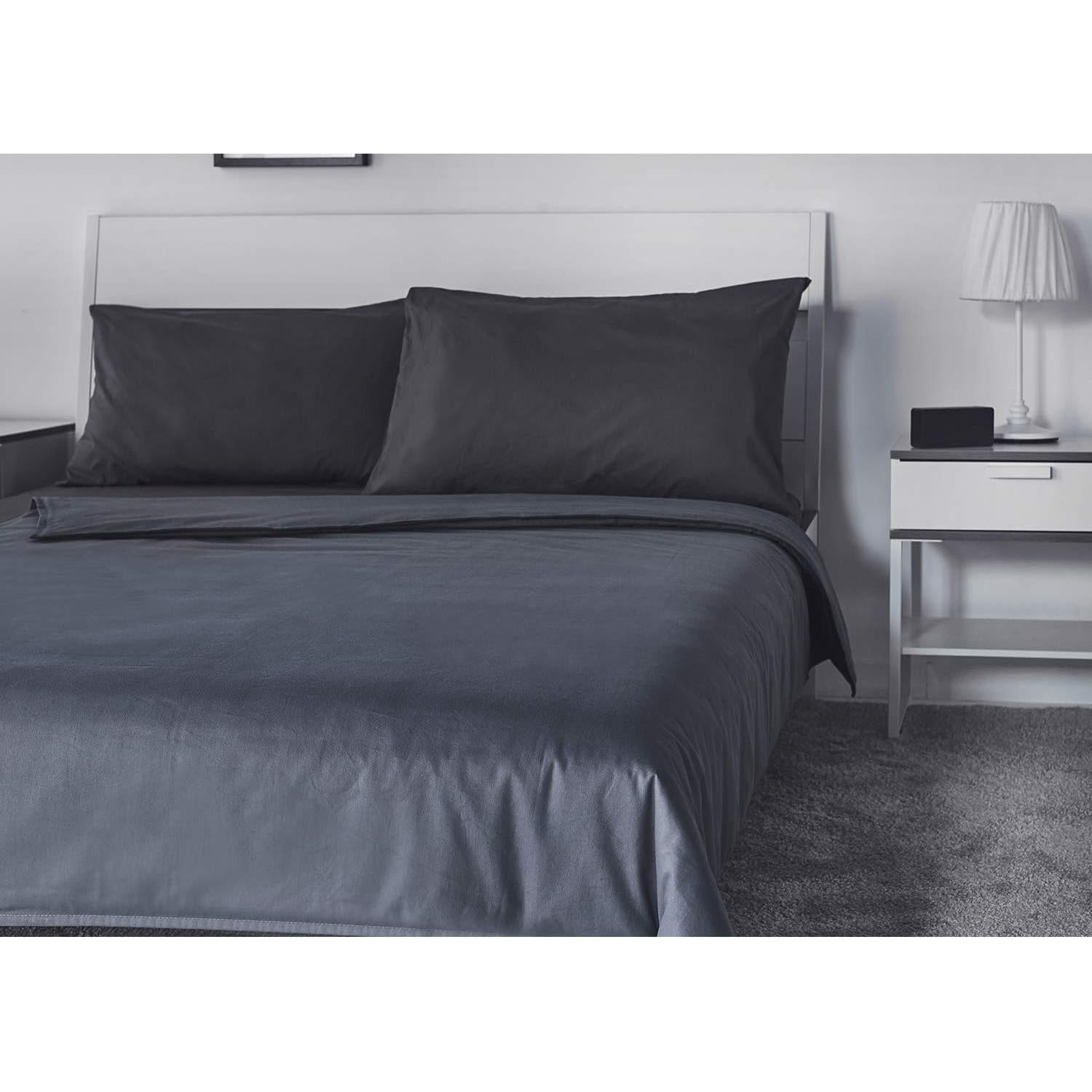 Funda de Edredón RelaxBlanket 122x198cm Algodón Gris Oscuro