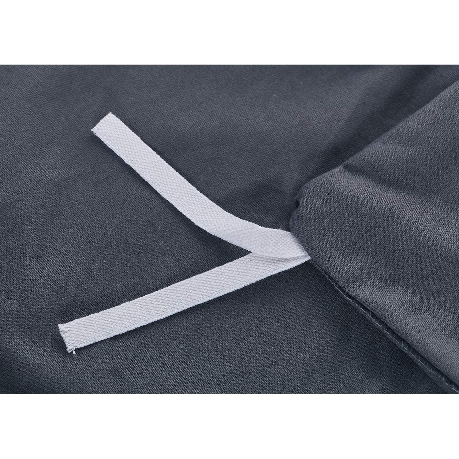 Funda de Edredón RelaxBlanket 122x198cm Algodón Gris Oscuro