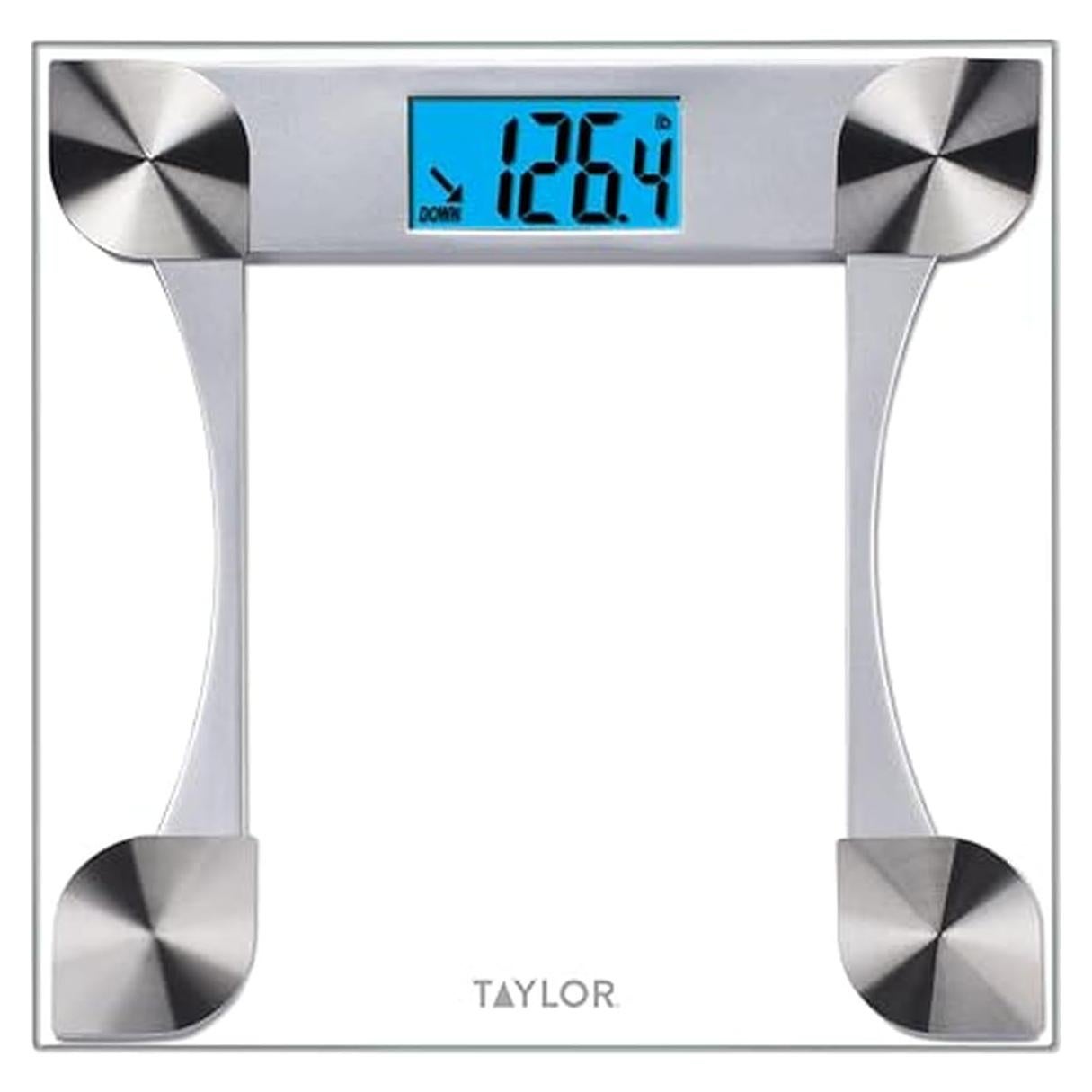 Escala Digital de Vidrio Taylor 200 kg, Pantalla LCD, Transparente