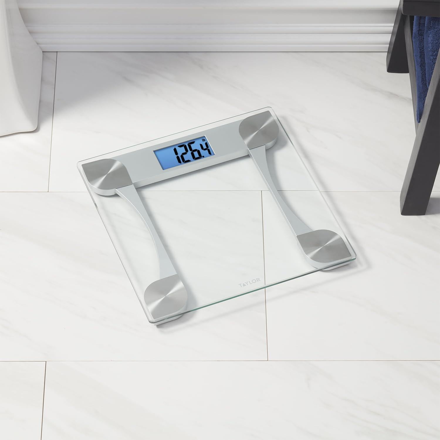 Escala Digital de Vidrio Taylor 200 kg, Pantalla LCD, Transparente