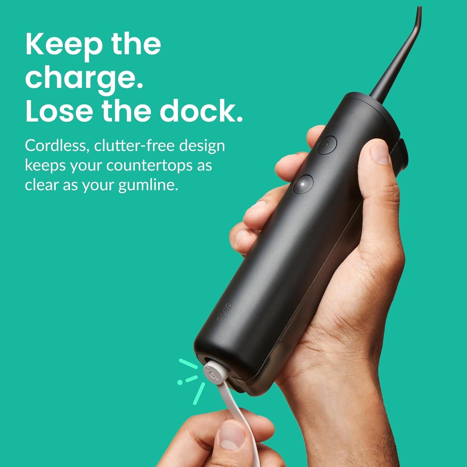 Irrigador de Agua Inalámbrico Quip con Punta Rotativa 360°