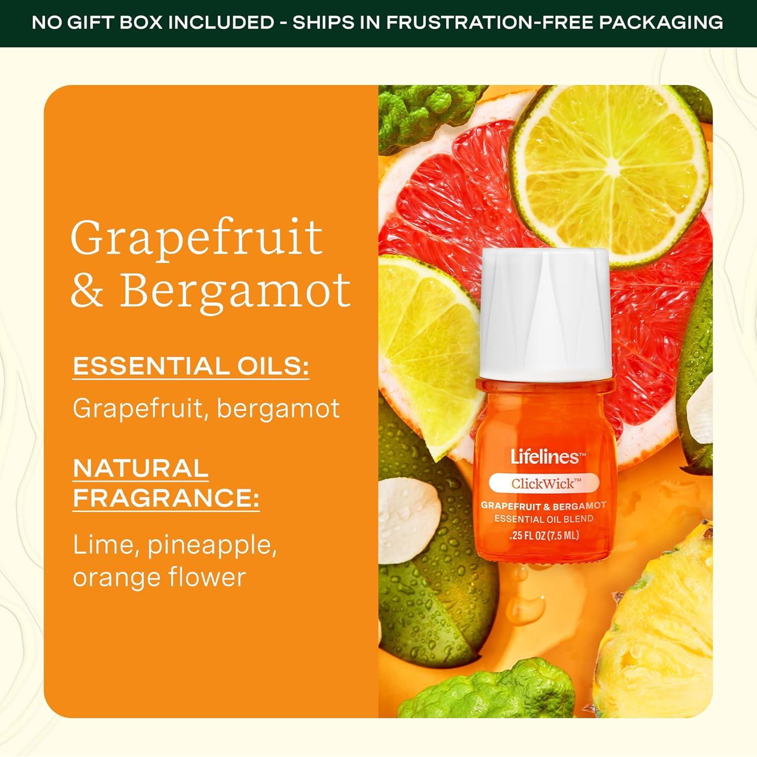 ClickWick Aceites Esenciales Grove Cítrico 3 Paquetes 200h