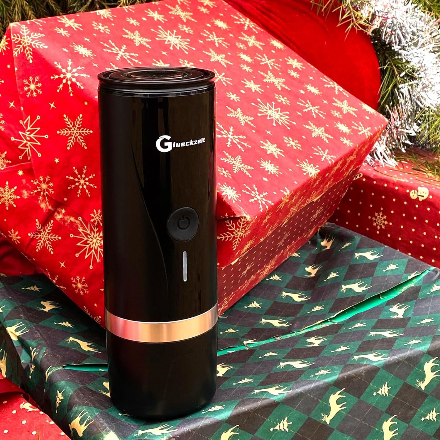 Cafetera Espresso Portátil Glueckzeit PCM03 - Calentamiento Rápido 3 Min