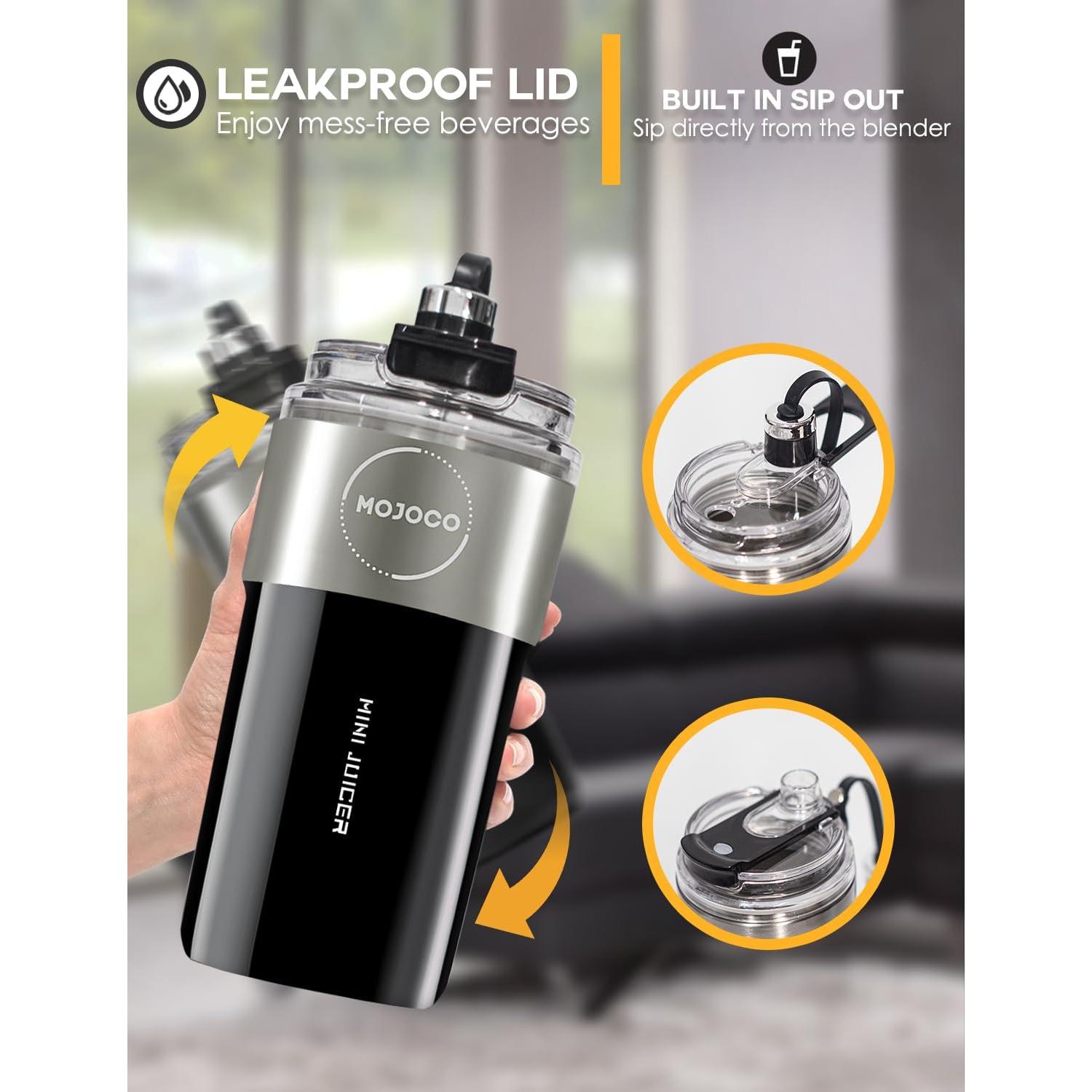 Licuadora Personal Mojoco MJC-T07 414ml Recargable USB Negra