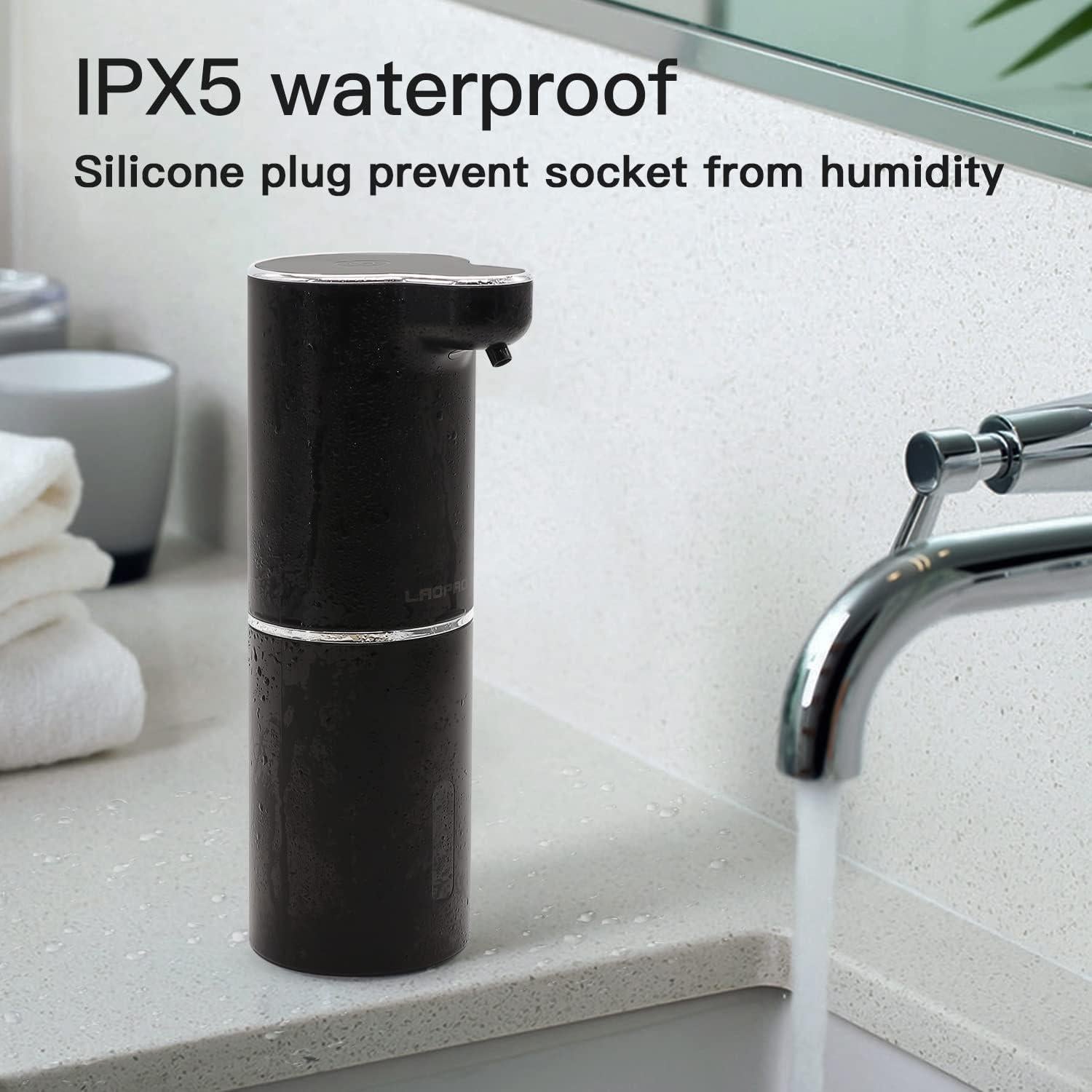 Dispensador de Jabón Espumoso Automático LAOPAO 300ml Negro