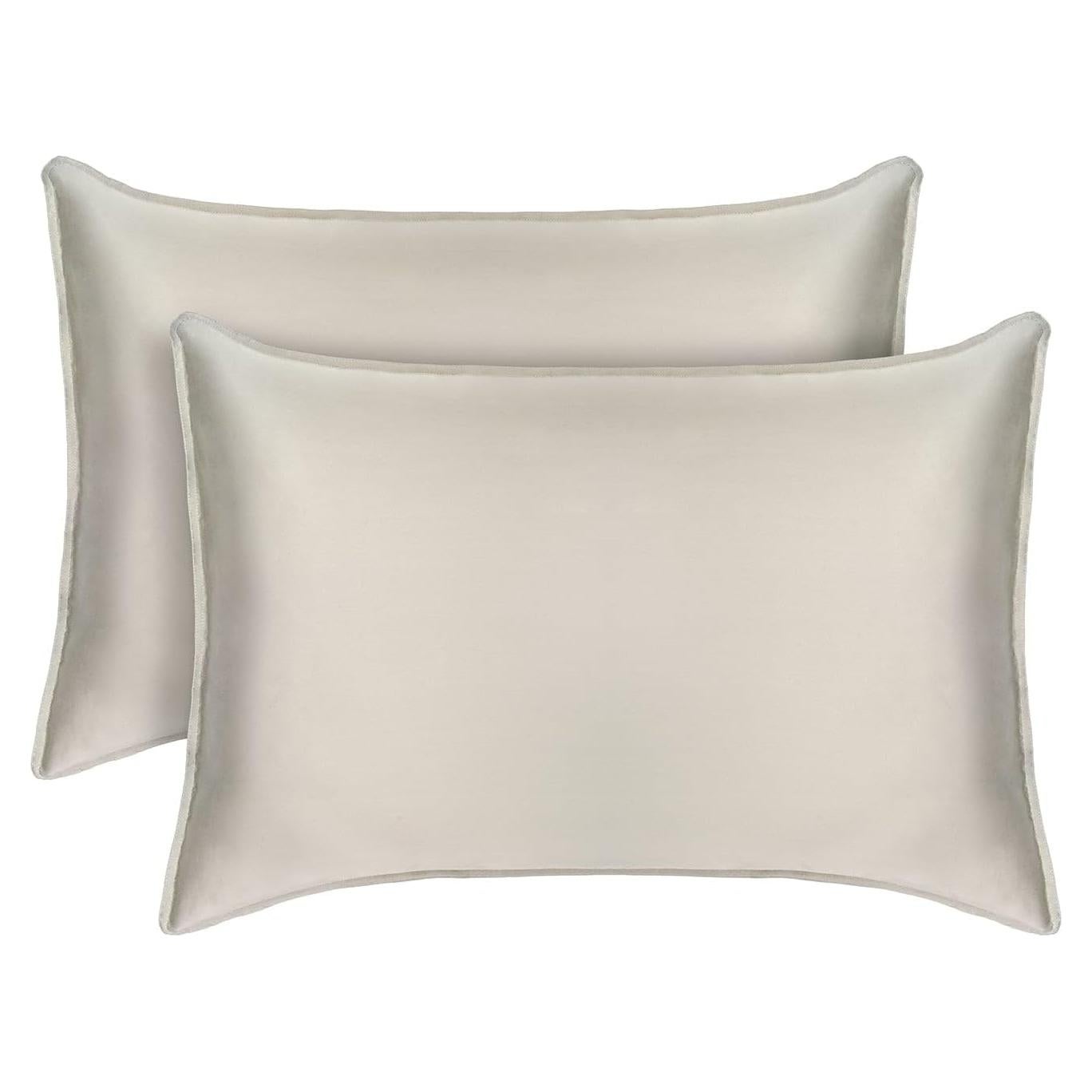 Juego de Fundas de Almohada Estándar Tafts 100% Viscosa Beige