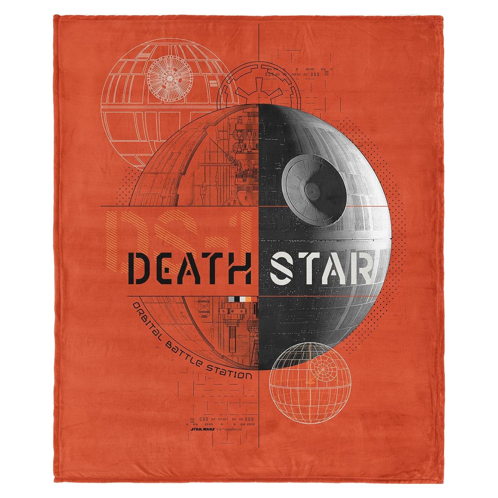 Manta de Toque de Seda Star Wars Estrella de la Muerte 101.6x127cm