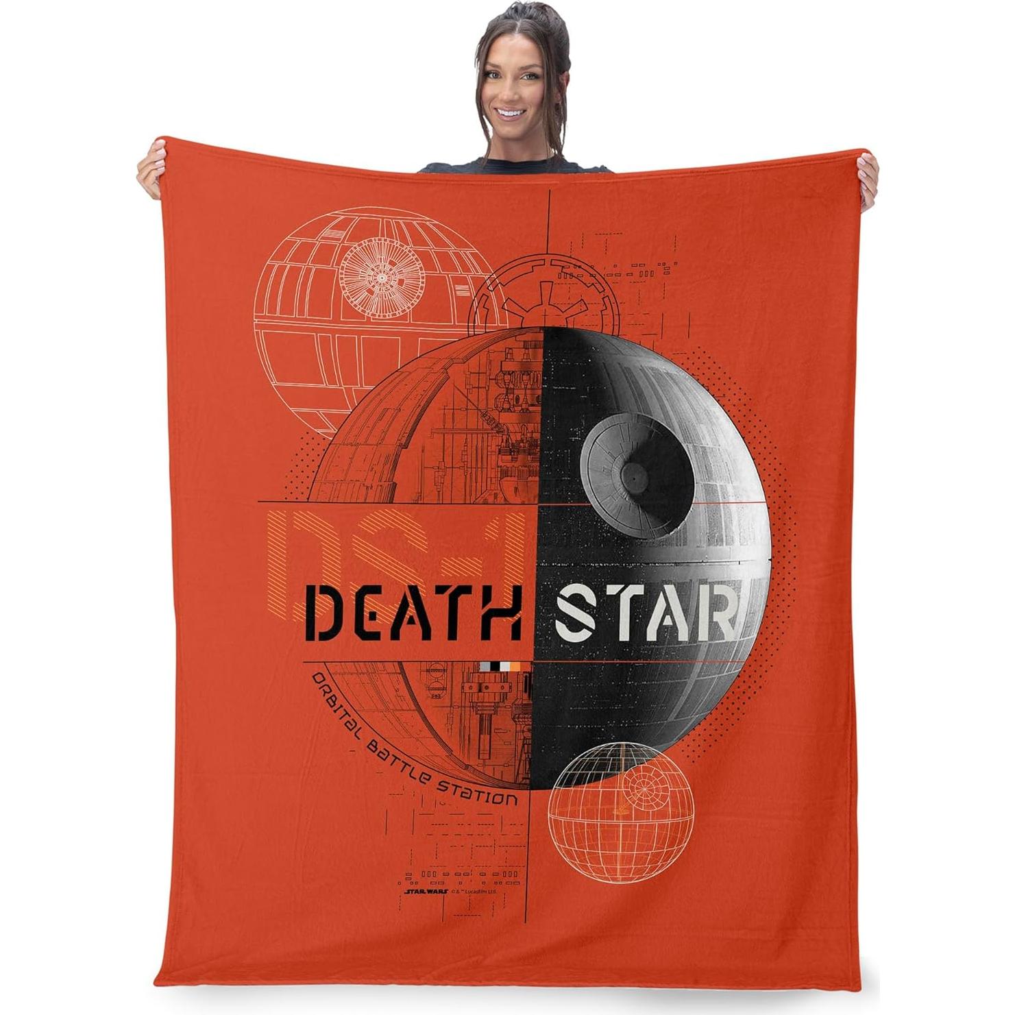 Manta de Toque de Seda Star Wars Estrella de la Muerte 101.6x127cm