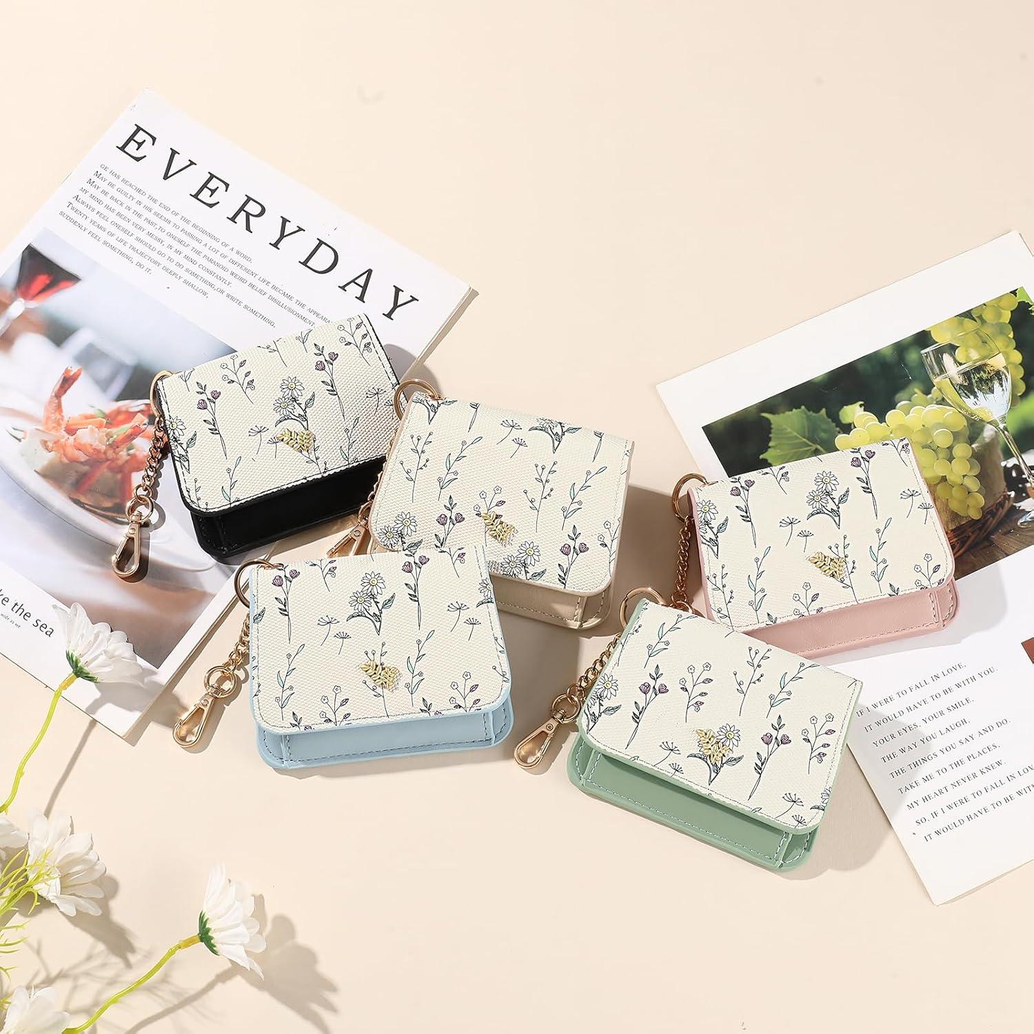 Cartera GAEKEAO Pequeña para Mujeres con Bloqueo RFID - Floral