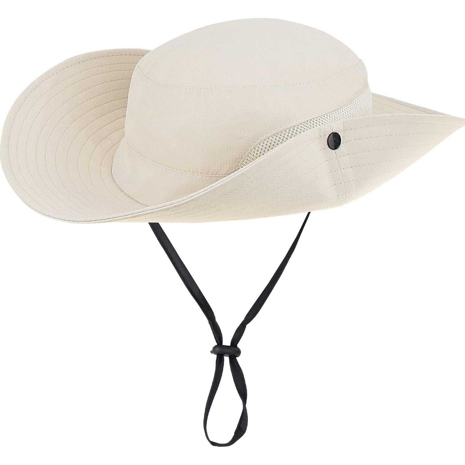 Sombrero de Sol Plegable para Mujeres con Protección UV Beige