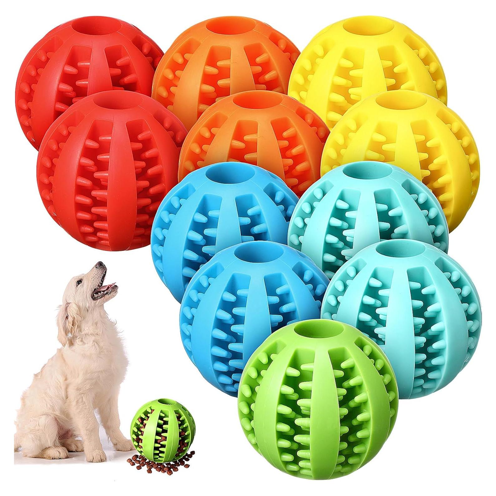 12 Pelotas de Juguete Interactivas para Perros Suilung 5 cm