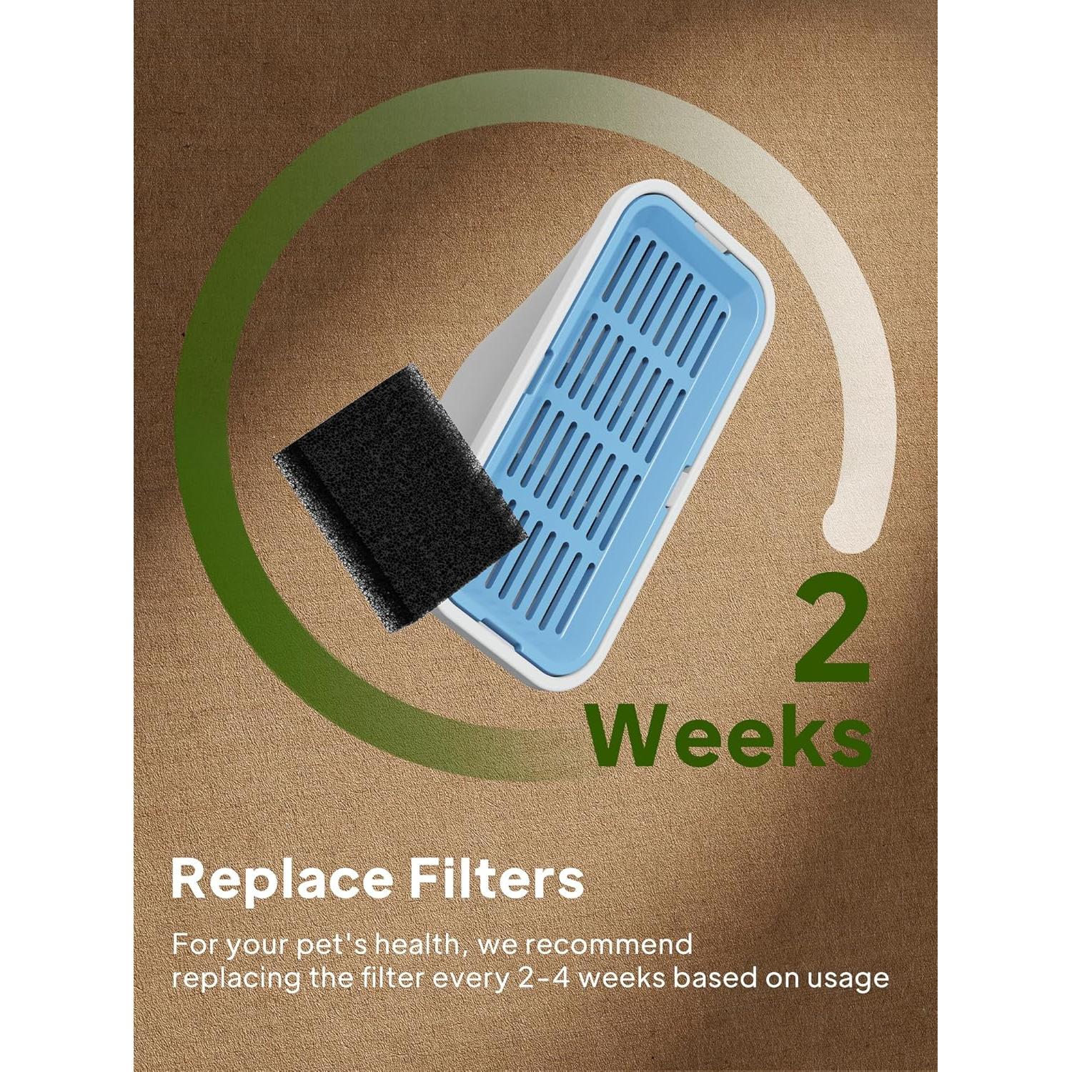 Filtros de Reemplazo VOLUAS para Fuente de Agua Gatos 3 Pzs