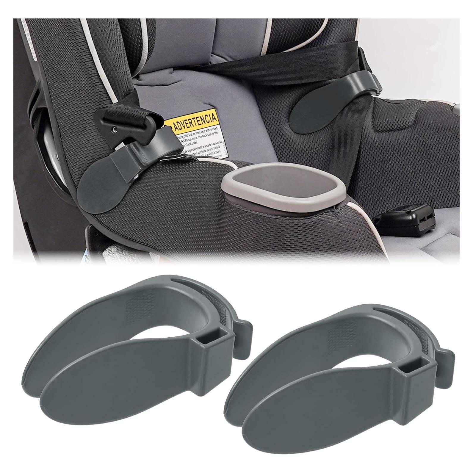 Organizador de Clip para Correas de Asiento de Coche Gris - Ajuste Universal