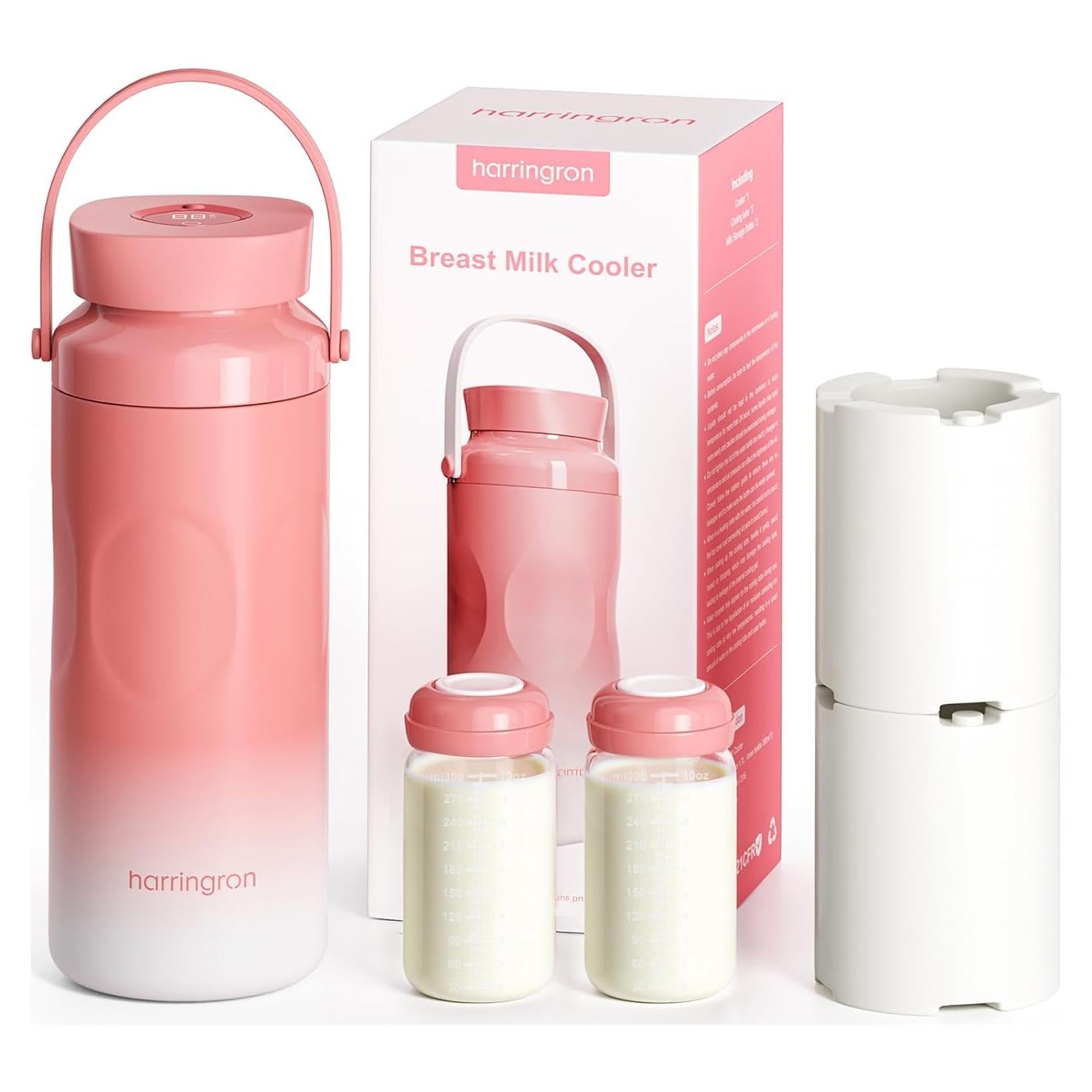 Enfriador de Leche Materna Portátil Harringron 22oz 24H Rosa