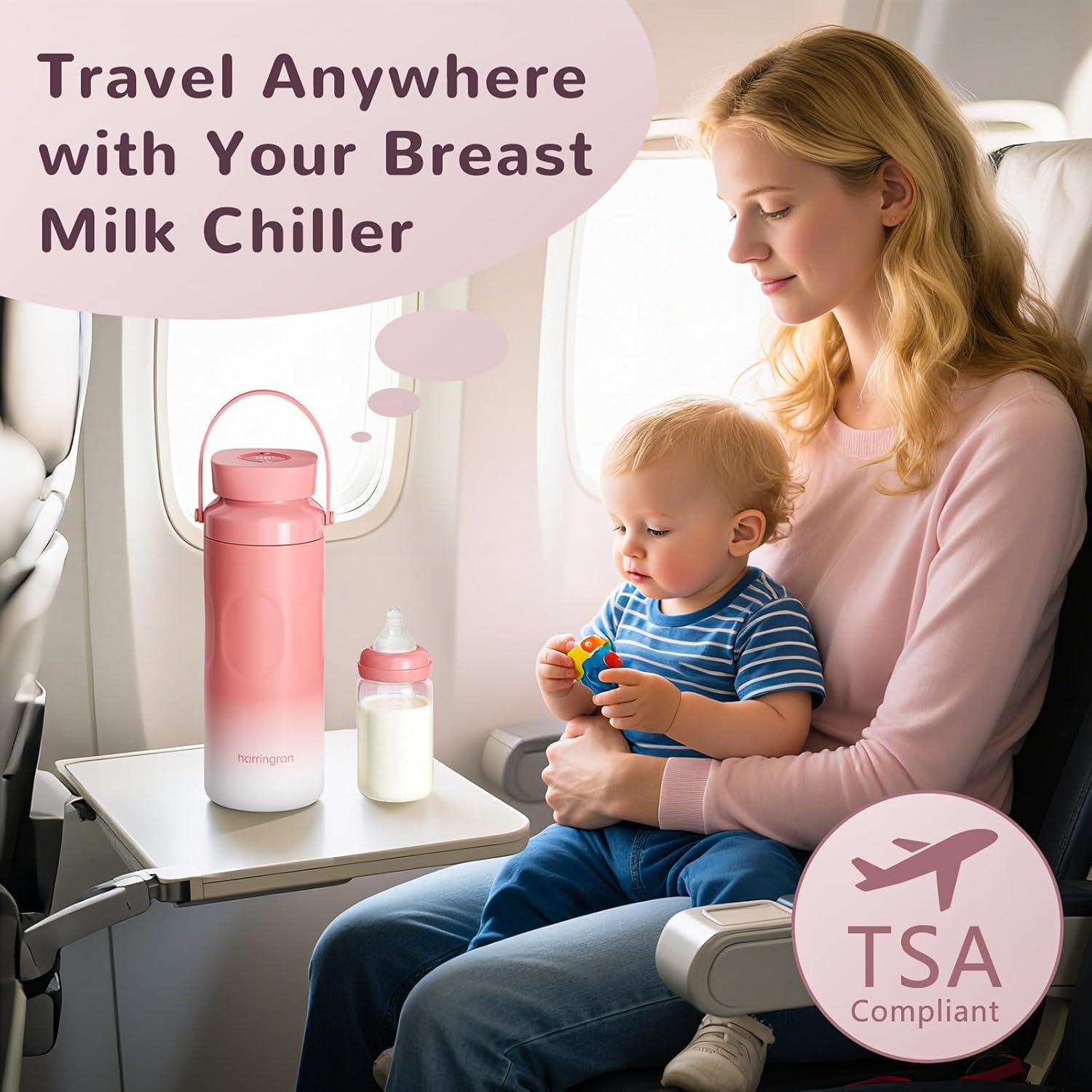 Enfriador de Leche Materna Portátil Harringron 22oz 24H Rosa