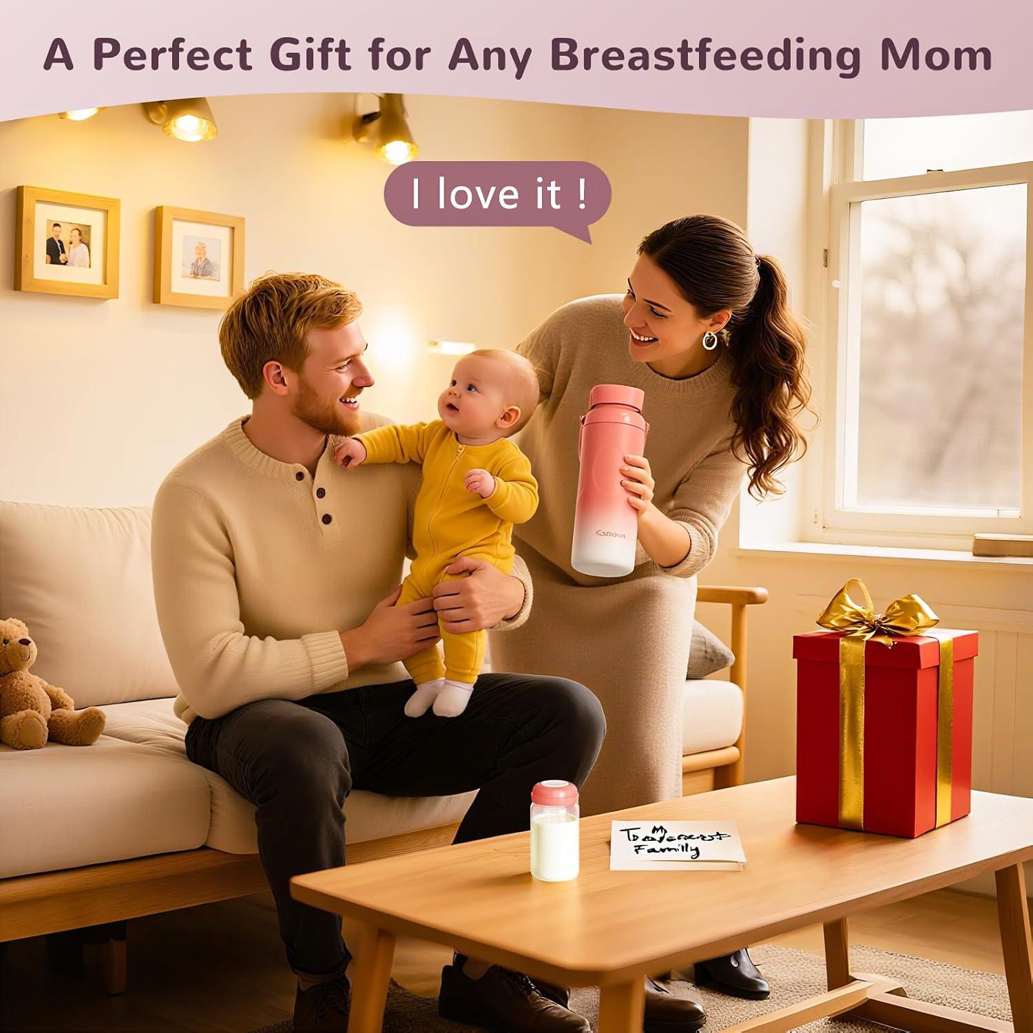 Enfriador de Leche Materna Portátil Harringron 22oz 24H Rosa