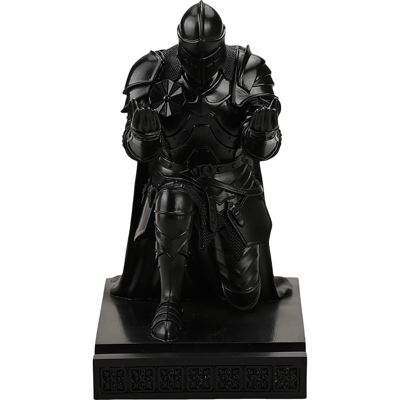 Portalápices Guerrero Medieval Amoysanli Negro con Abre Cartas