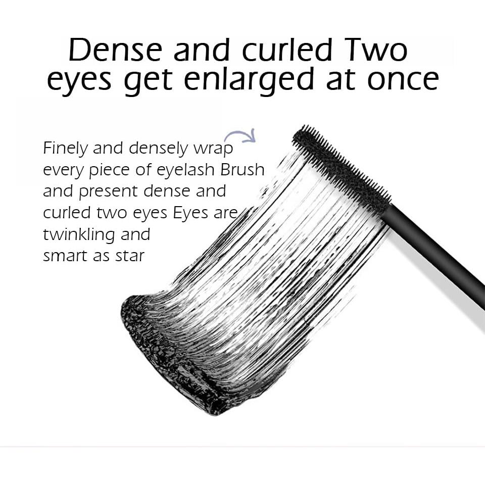 Máscara de Pestañas 4D SENANA MARINA - Impermeable, Volumen y Longitud, Paquete de 3