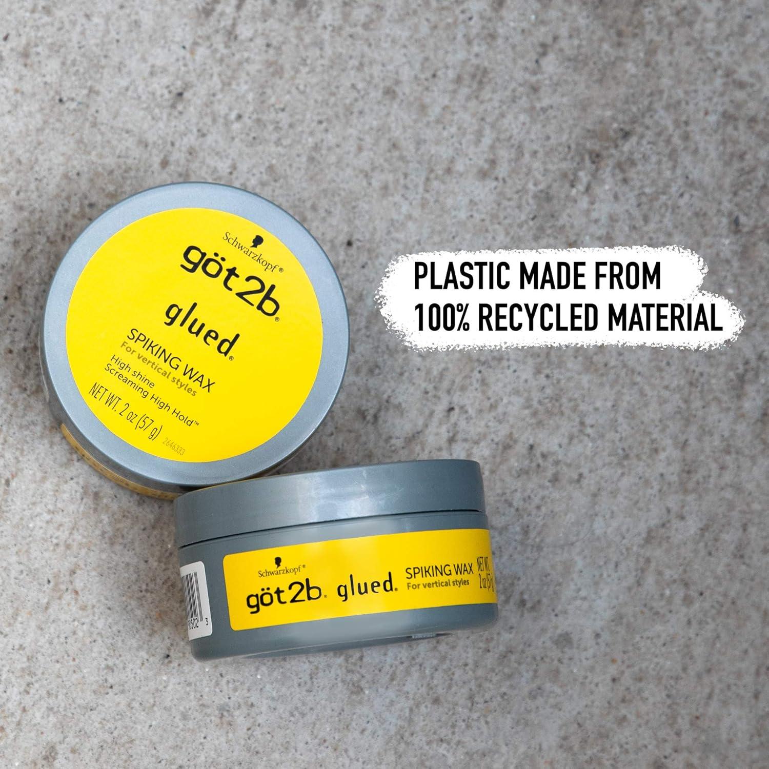 Cera para el cabello Got2B Glued 113.4 g (Paquete de 2) - Sujeción Feroz