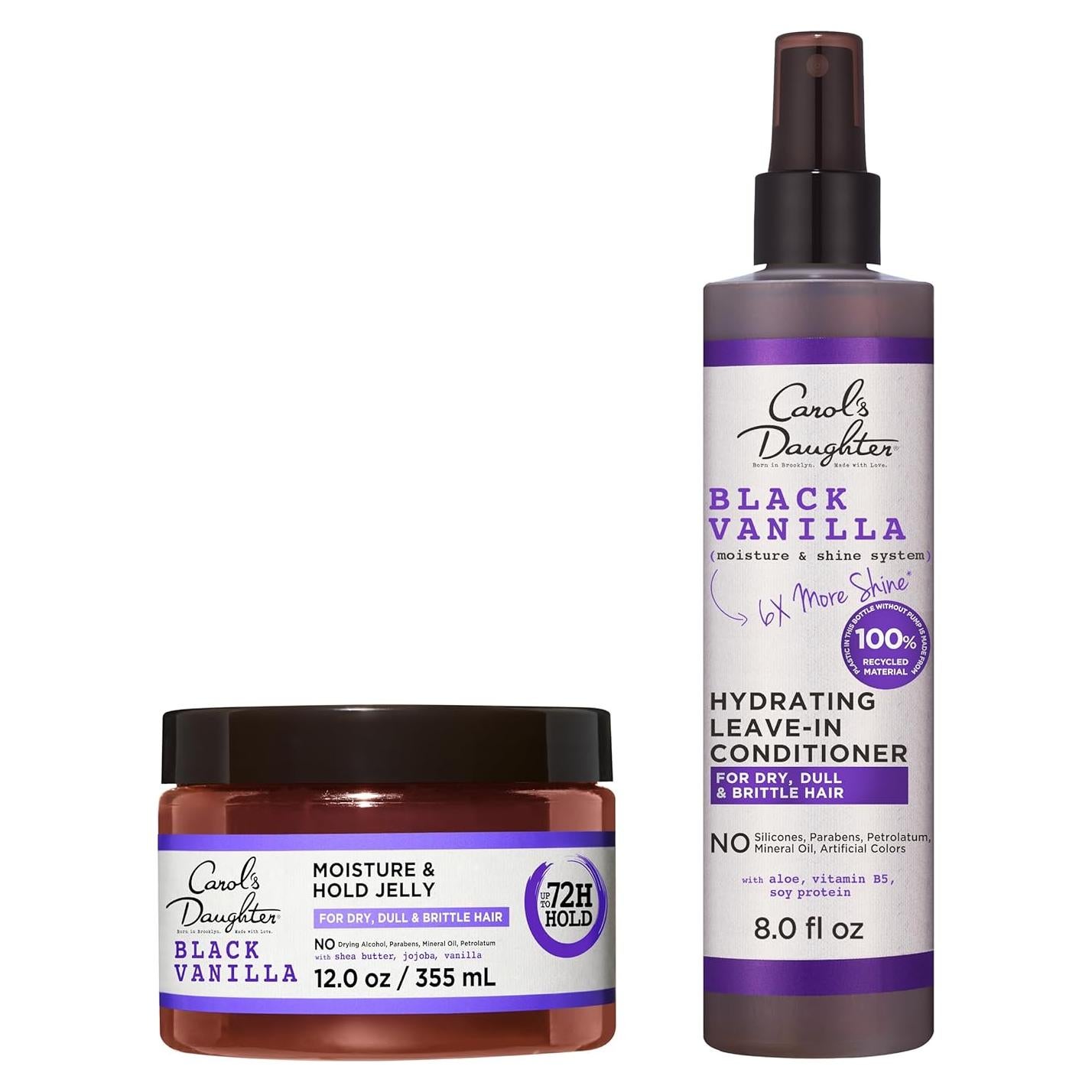 Kit de Estilo de Cabello Black Vanilla Carol's Daughter - Acondicionador y Gel