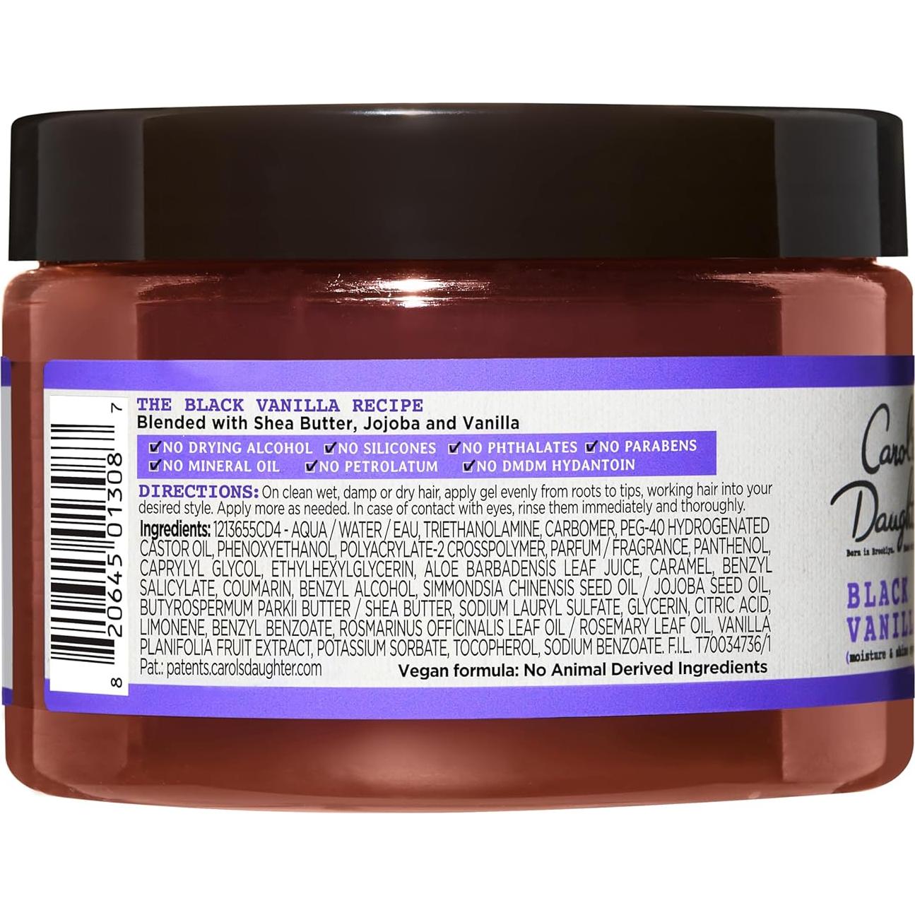 Kit de Estilo de Cabello Black Vanilla Carol's Daughter - Acondicionador y Gel